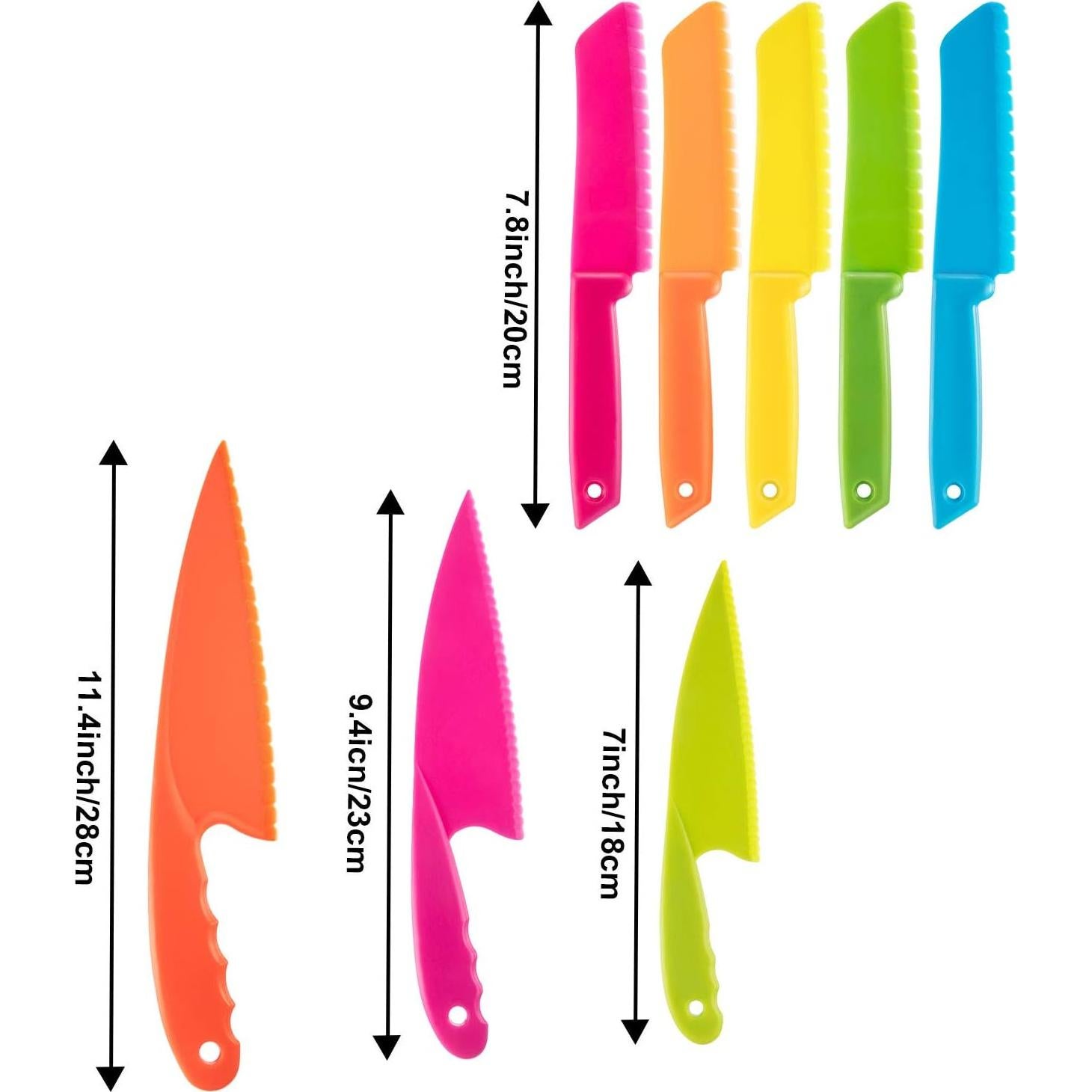 Conjunto de Cuchillos de Cocina para Niños JOVITEC 8 Piezas