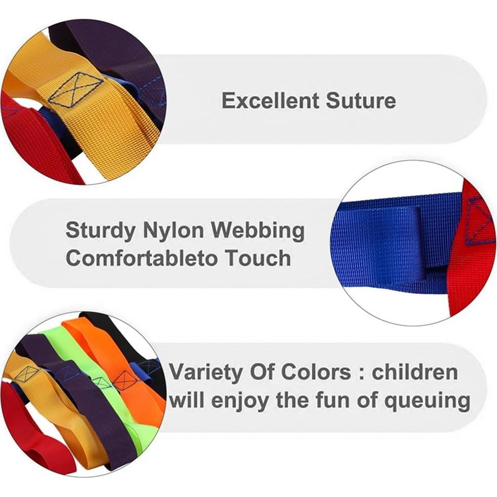 Cuerda de Caminata para Niños Jardín de Infancia 3.7m Azul