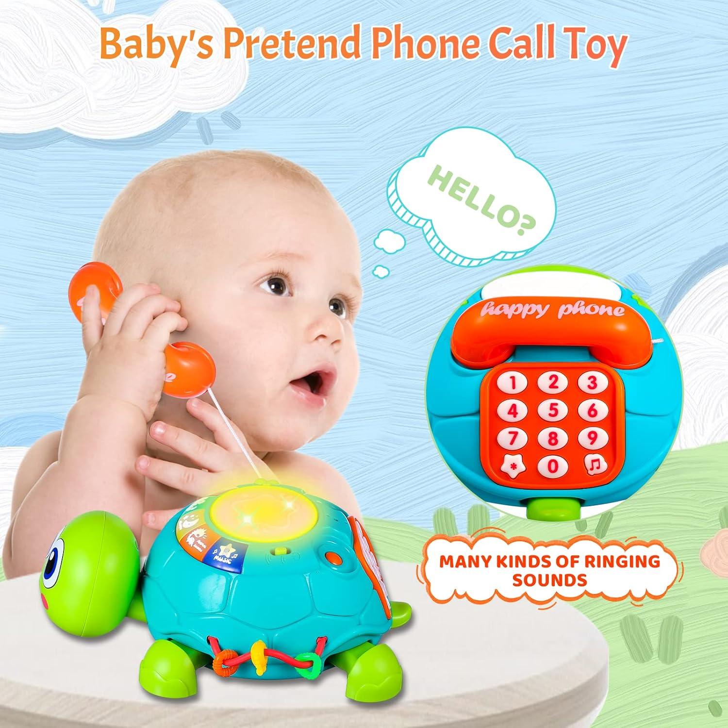 Juguete Musical Tortuga para Bebés 6-12 Meses 10 en 1