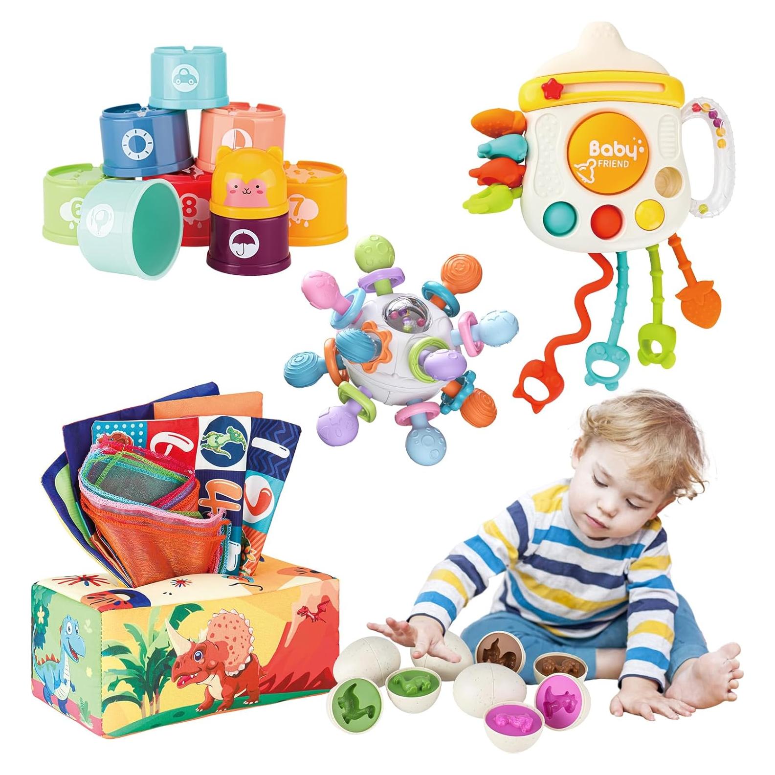 Juguetes Montessori para Bebés 5 en 1 KADAYAYA - Dinosaurios