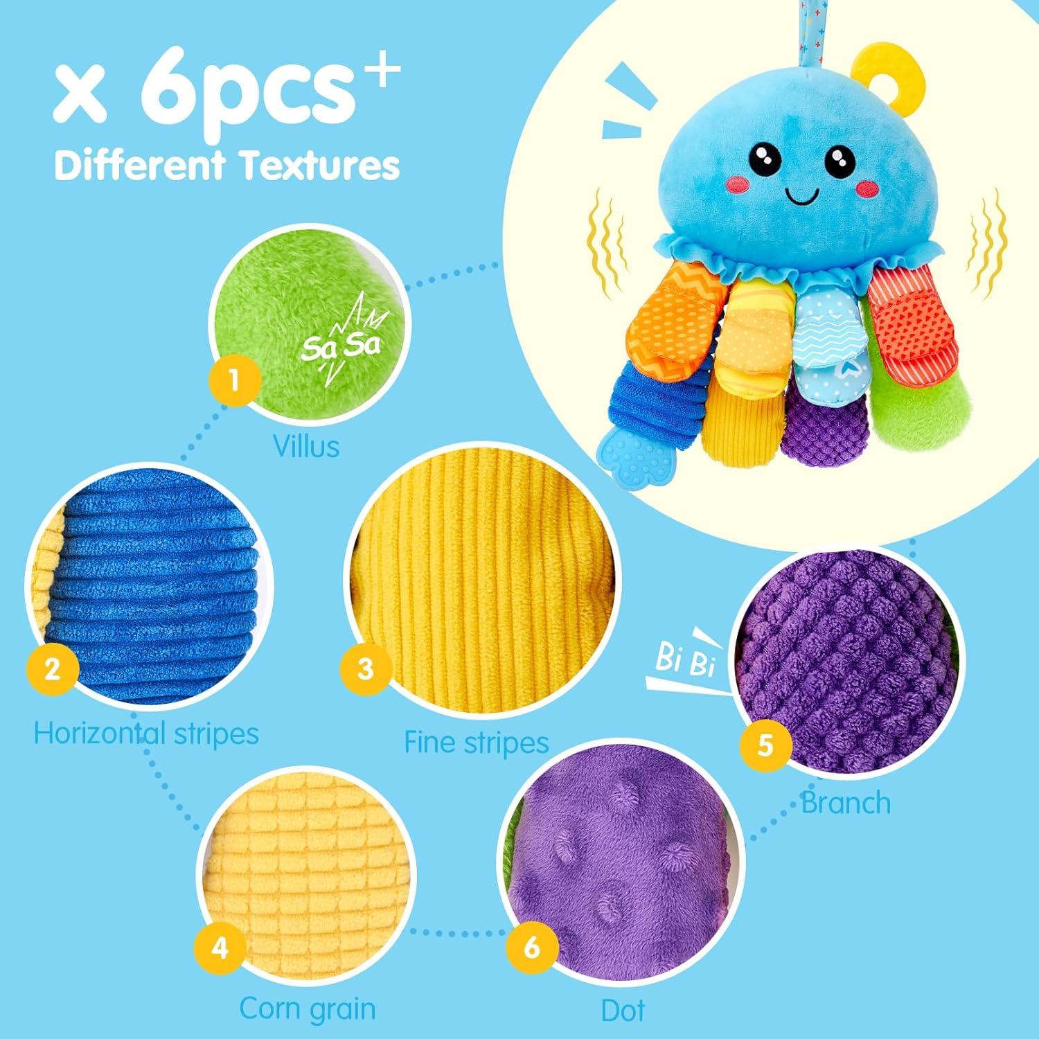 Juguete Sensorial Hahaland Pulpo 15 en 1 para Bebés 0-1 Año