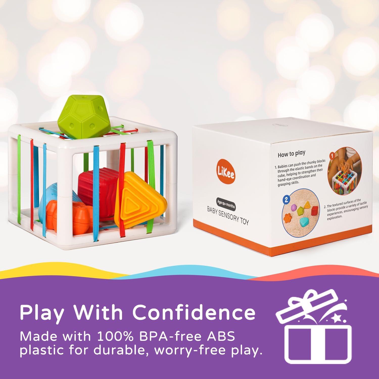 Juguete Clasificador Montessori LiKee 12.7 cm 18+ meses