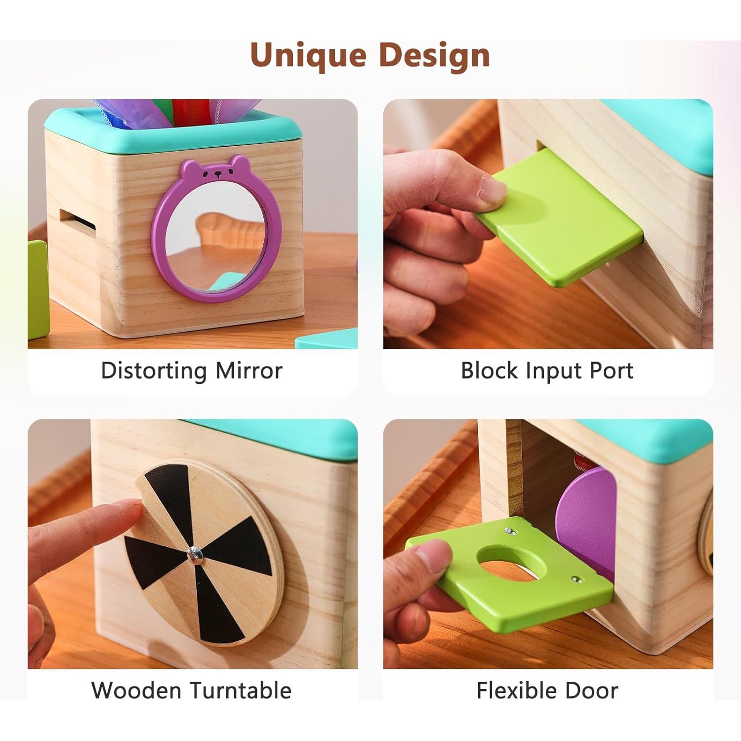 Juguete de Caja de Pañuelos Youuys - Montessori para Bebés 12-18 Meses