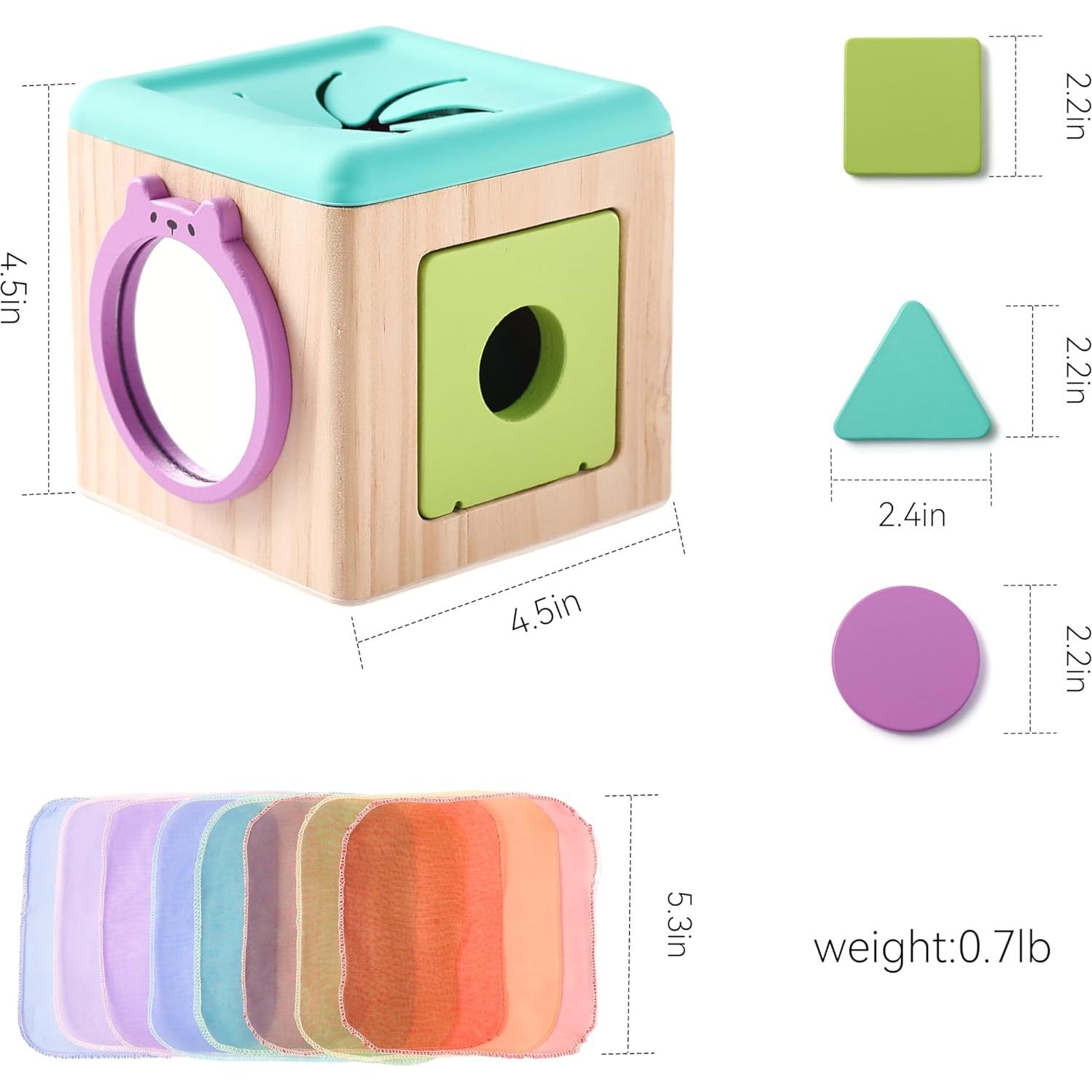 Juguete de Caja de Pañuelos Youuys - Montessori para Bebés 12-18 Meses