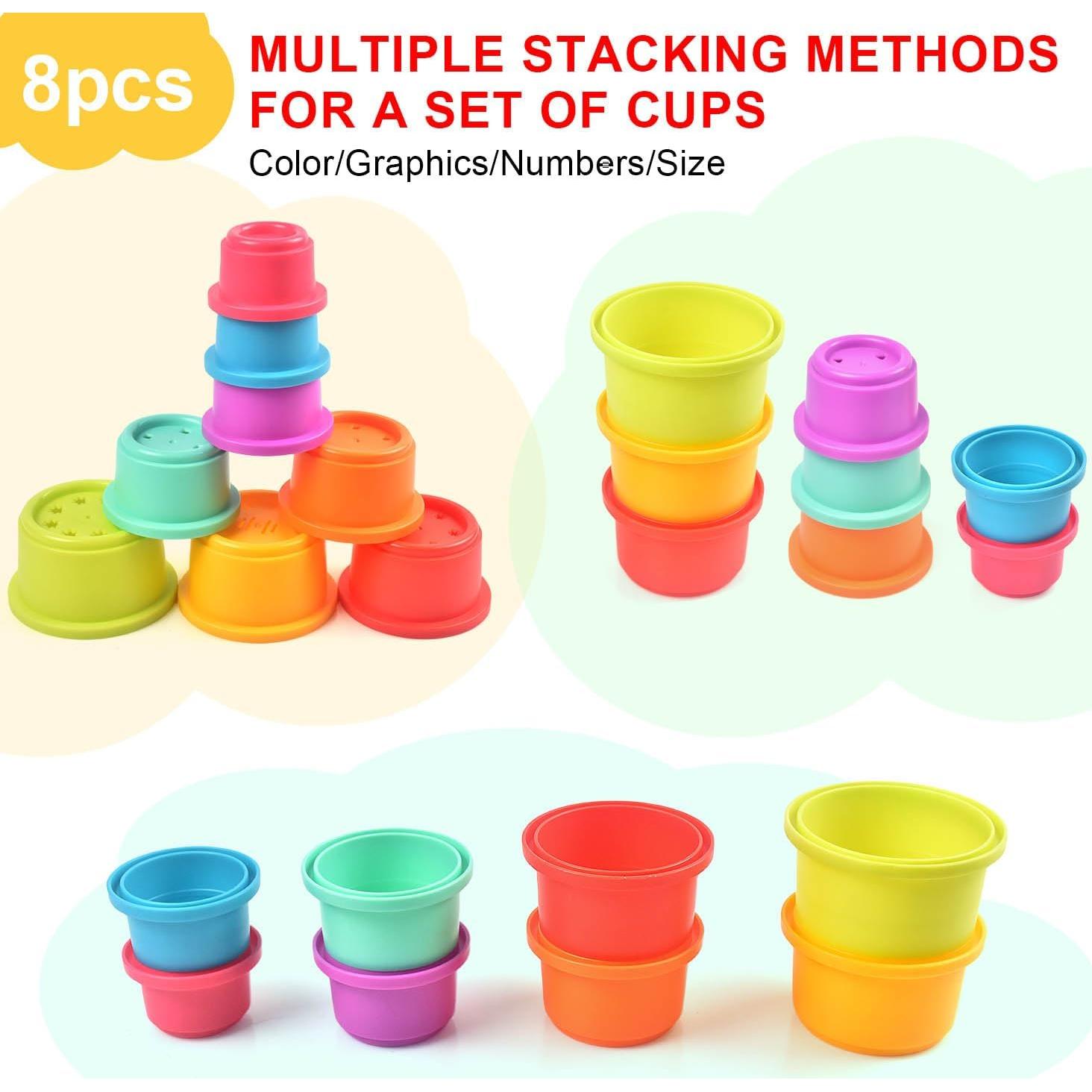 Juguete de Tazas Apilables Cosaway para Bebés 6-18 Meses