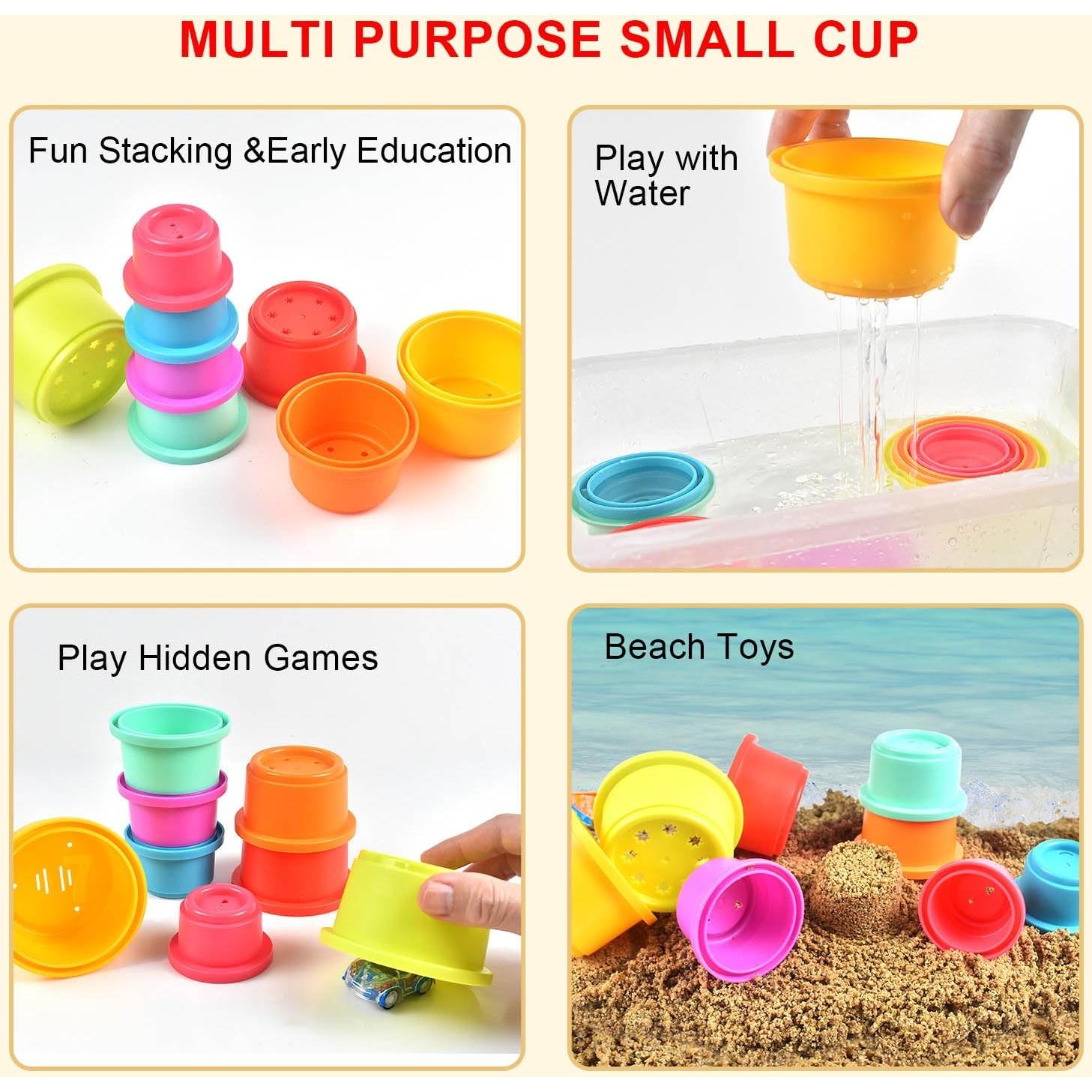 Juguete de Tazas Apilables Cosaway para Bebés 6-18 Meses