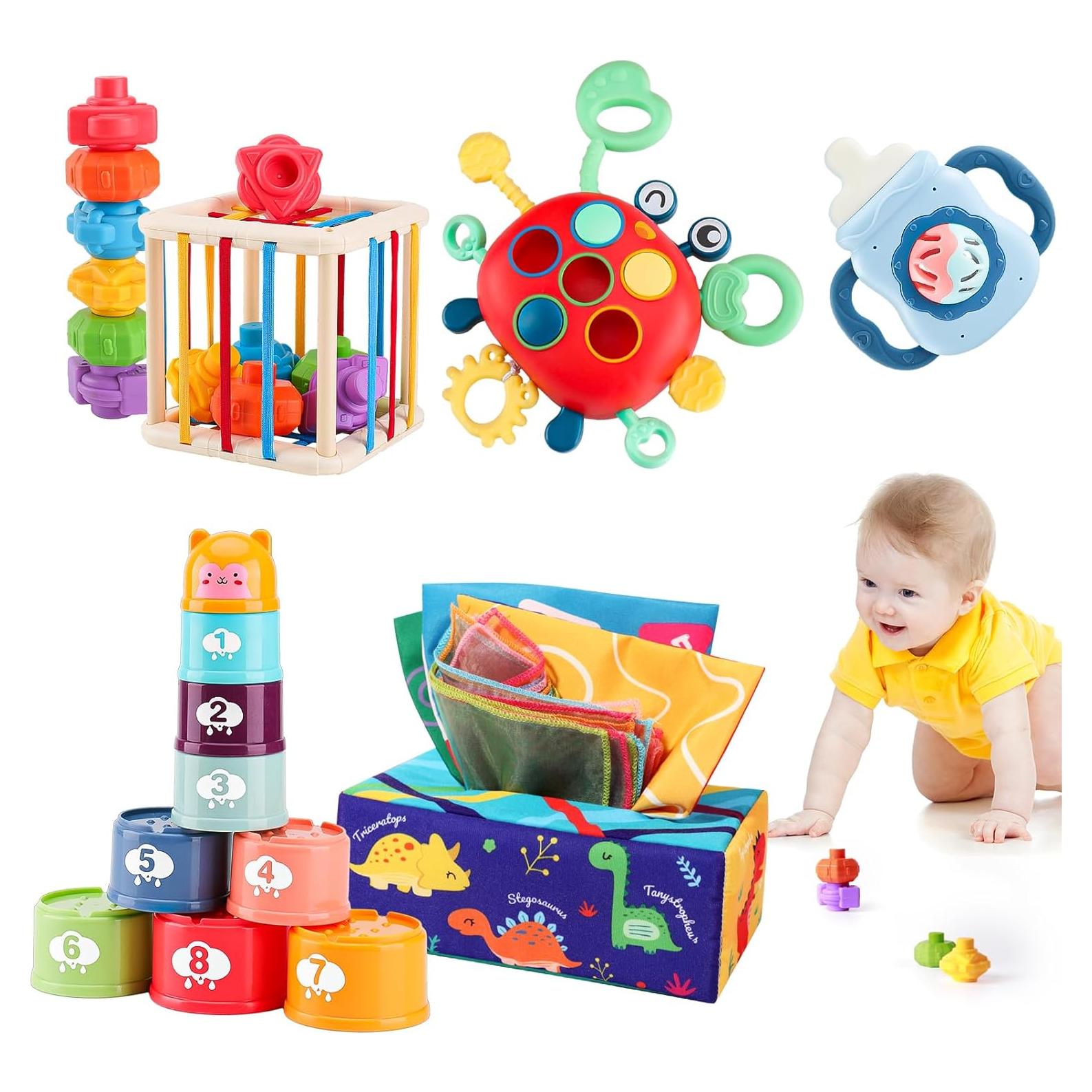 Juguetes Montessori para Bebés 6-18 Meses SC - 5 en 1