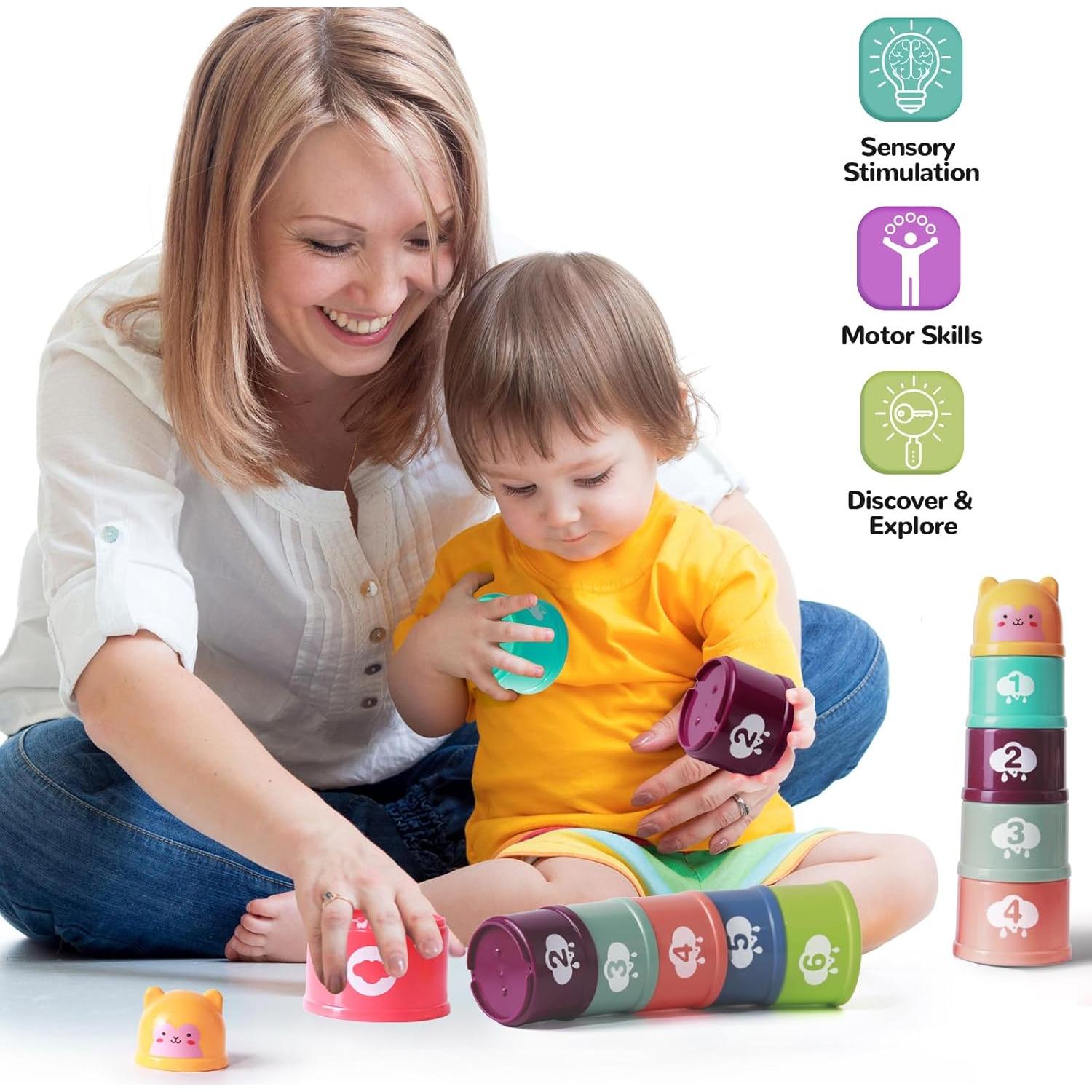 Juguetes Montessori para Bebés 6-18 Meses SC - 5 en 1