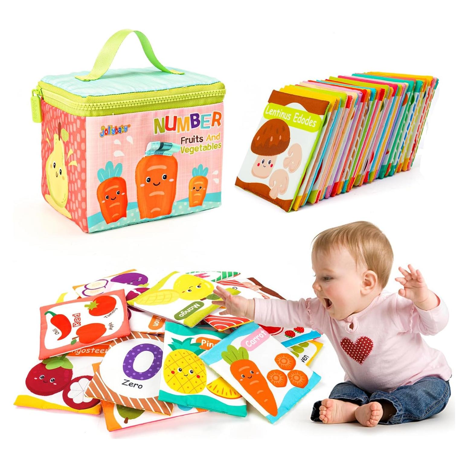 Tarjetas Flash Suaves Jollybaby para Bebés 0-3 Años - Aprendizaje