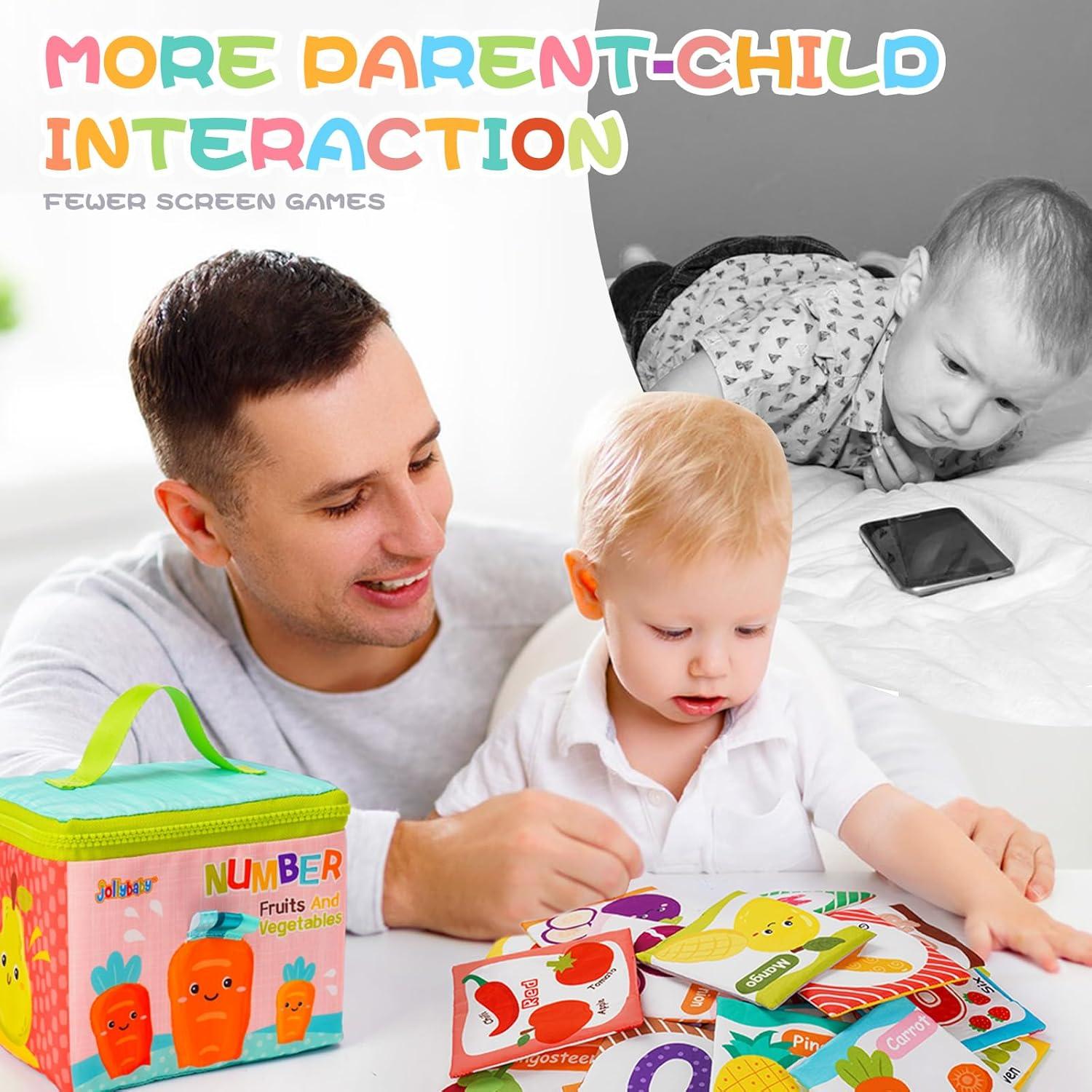 Tarjetas Flash Suaves Jollybaby para Bebés 0-3 Años - Aprendizaje