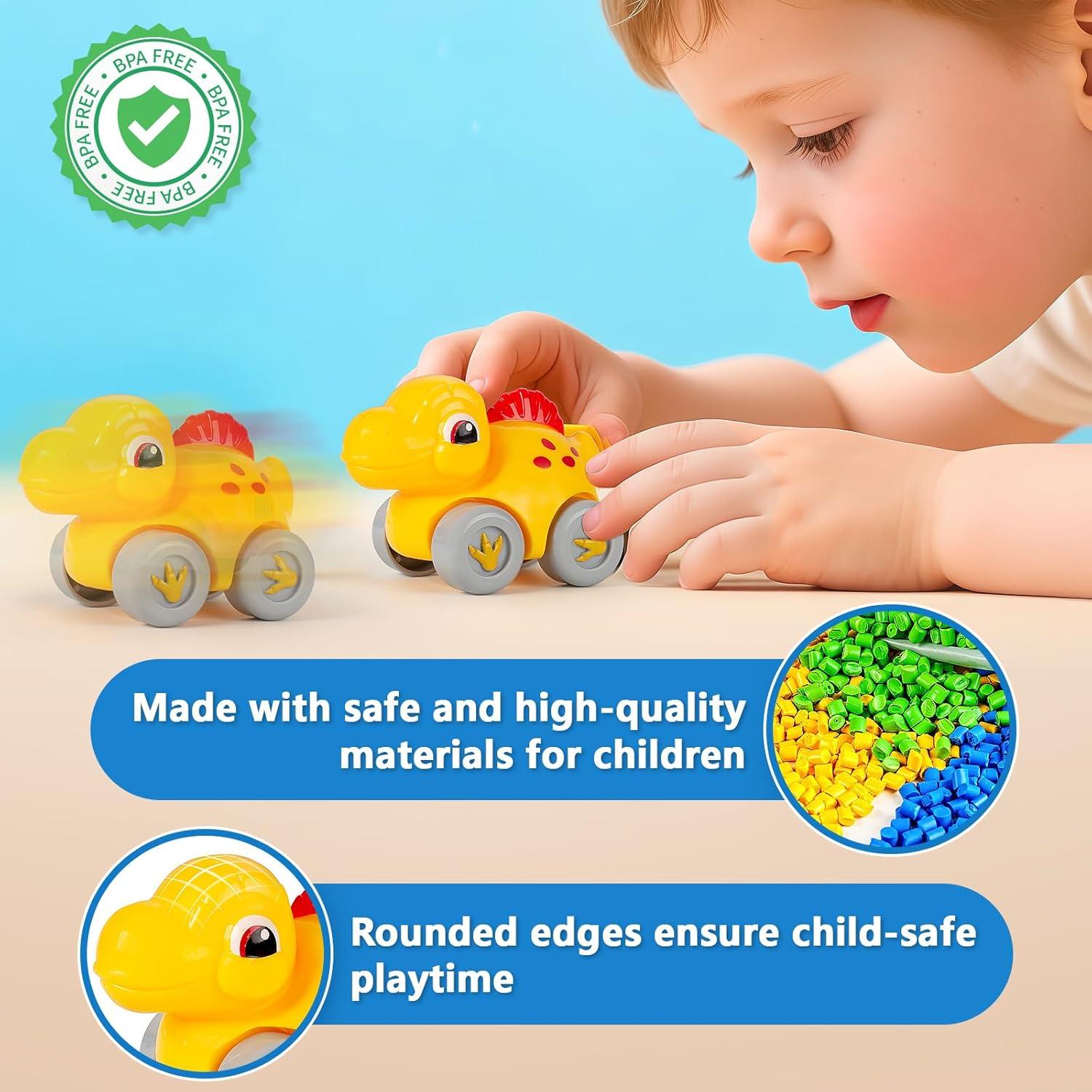 Pista de Carreras Dinosaurios LACCHOUFEE para Niños 1-3 Años