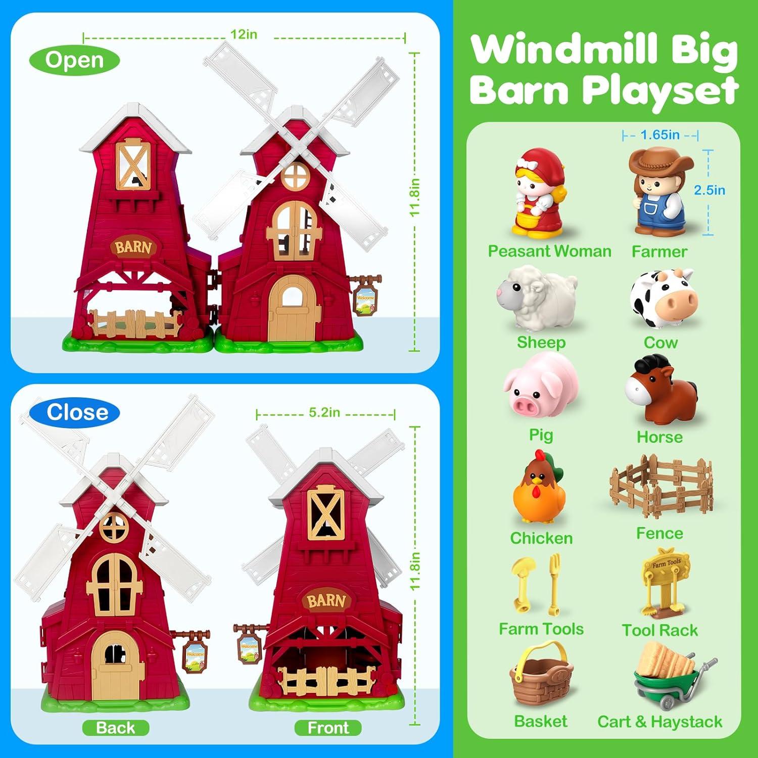 Juguete de Granja con Molino de Viento Toidgy 13 Accesorios