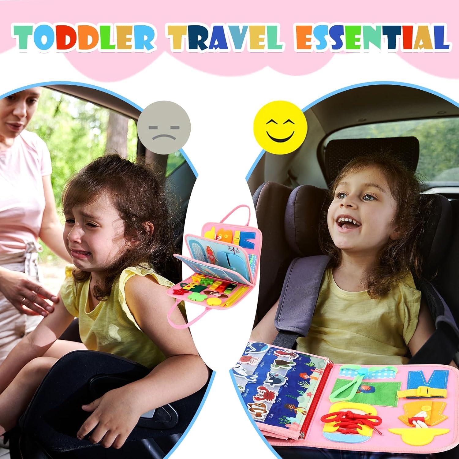 Tablero Ocupado Montessori Rosa Cuento de Hadas 27 Actividades