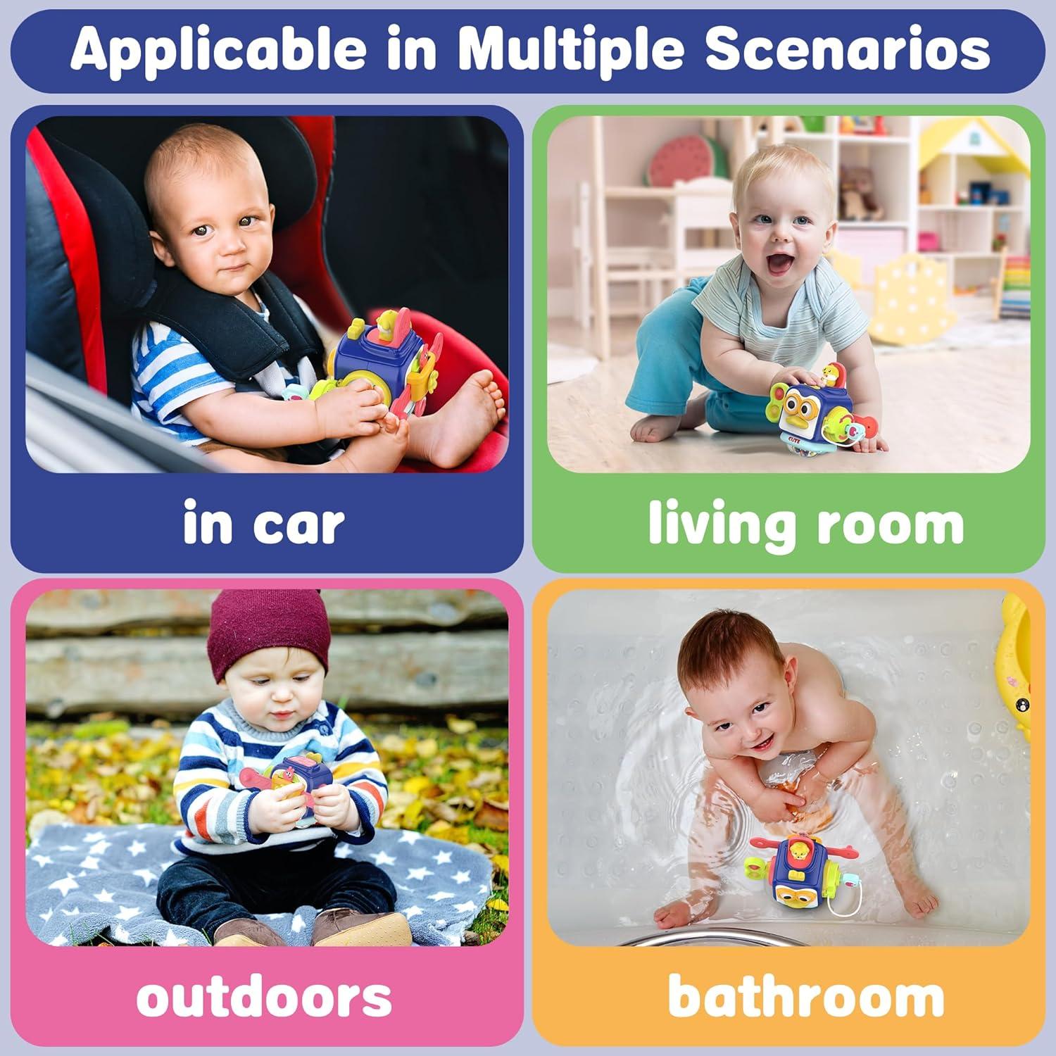 Juguete Montessori SOONYANG Cubo de Actividades 12-36 Meses