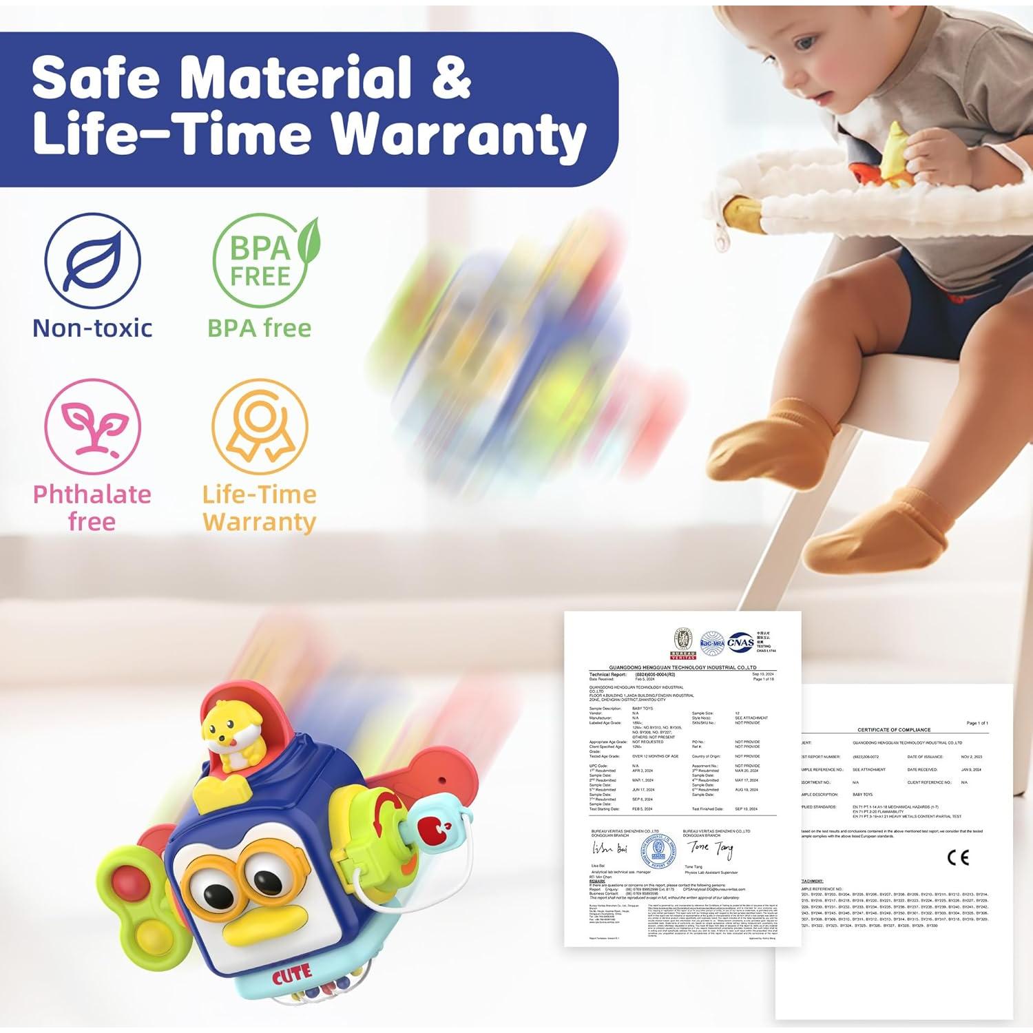 Juguete Montessori SOONYANG Cubo de Actividades 12-36 Meses