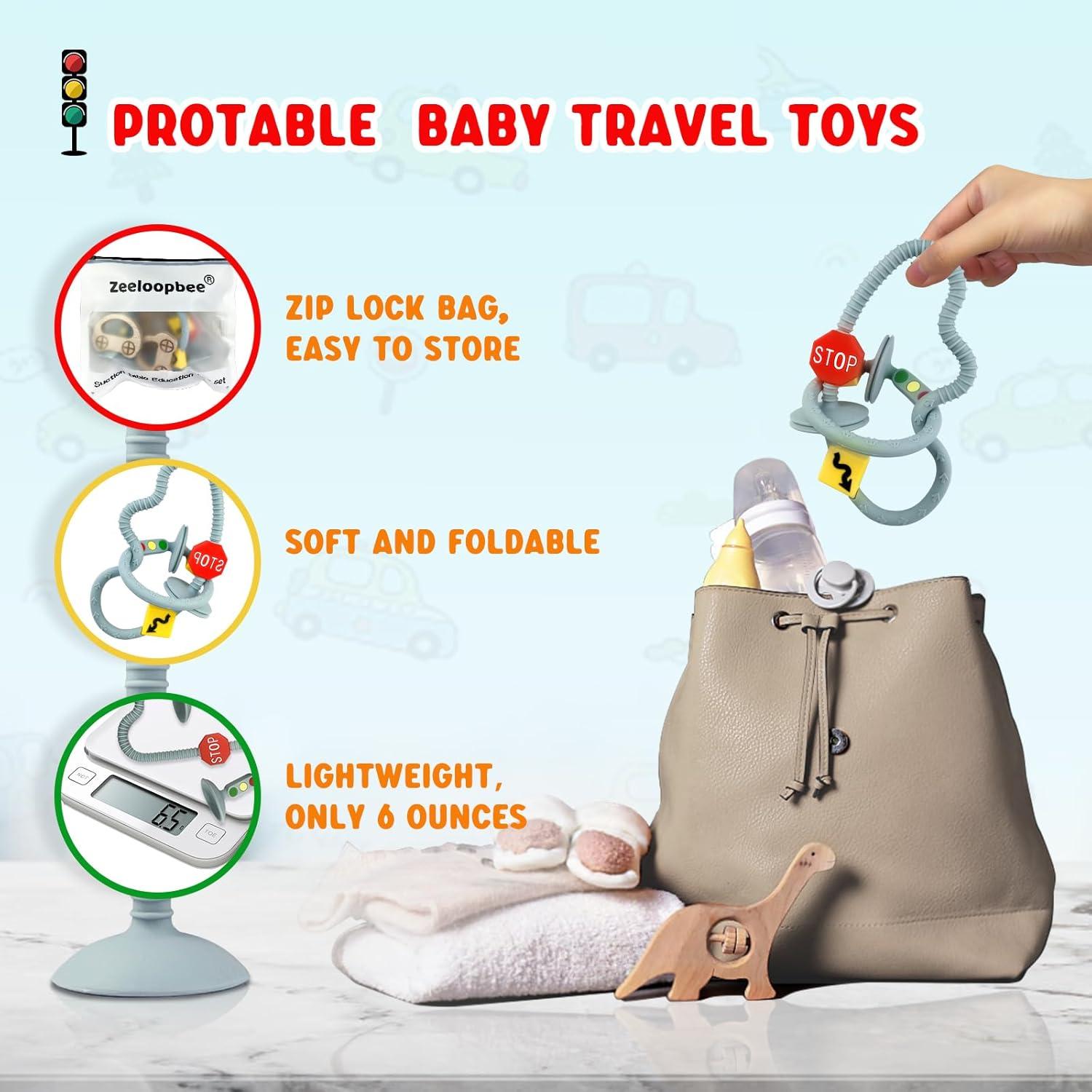 Juguete de Succión para Sillas Altas Melikey - Silicona y Madera