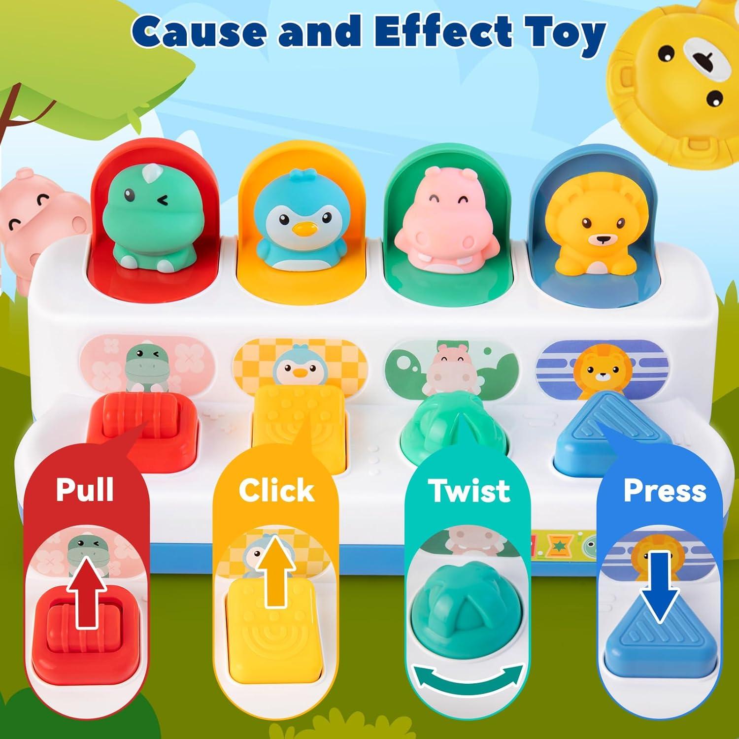 Juguete Montessori Tovol Zerky Causa y Efecto 12-18 Meses