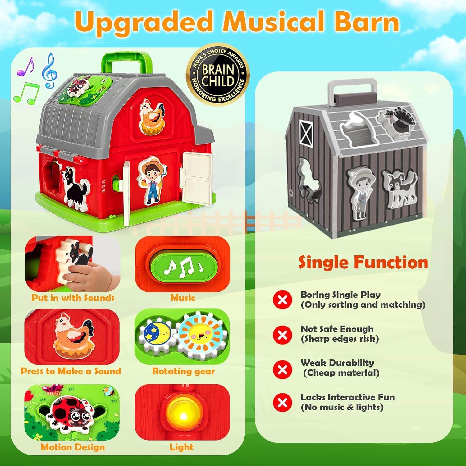 Juguete Interactivo Montessori Ellinjan con Luz y Sonido