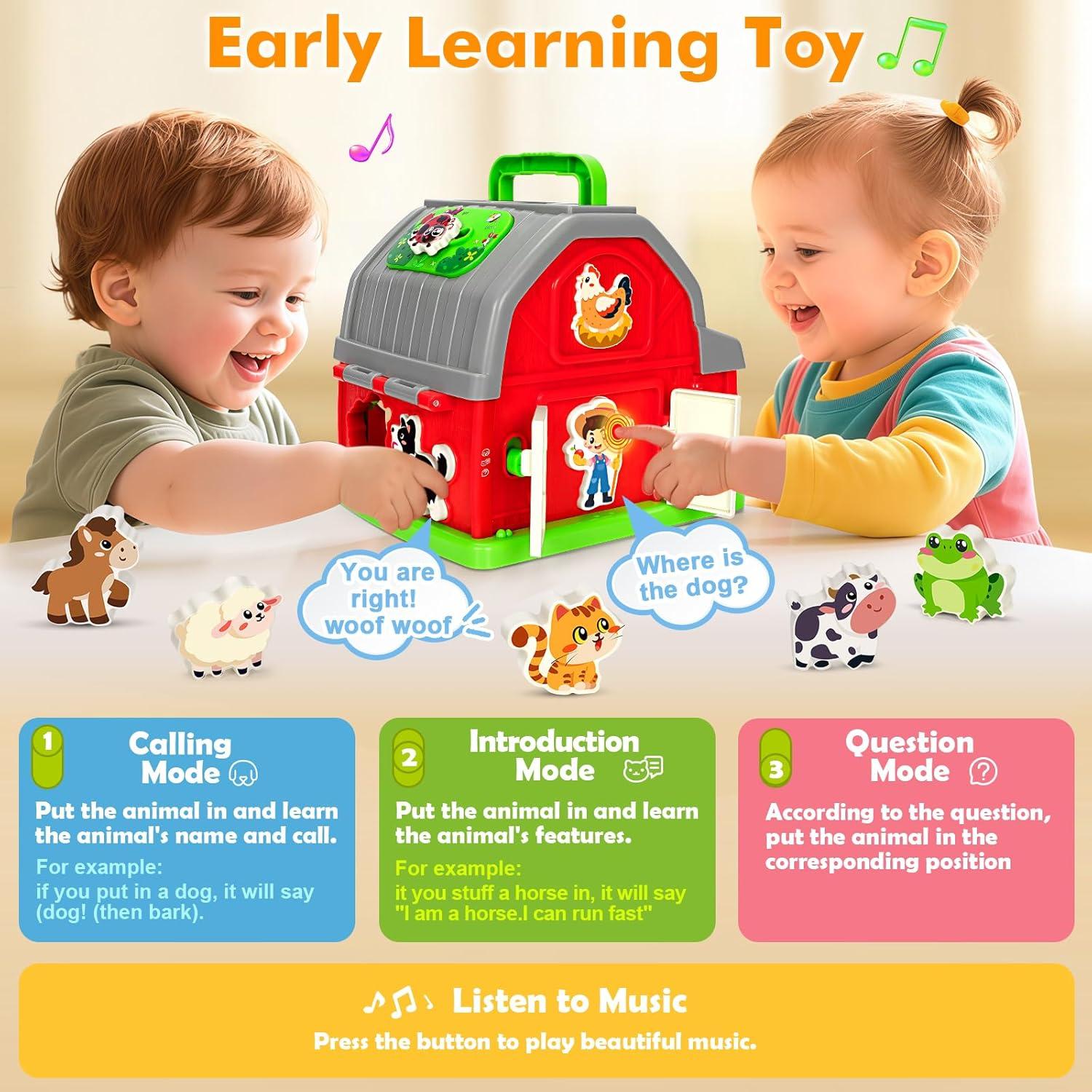 Juguete Interactivo Montessori Ellinjan con Luz y Sonido