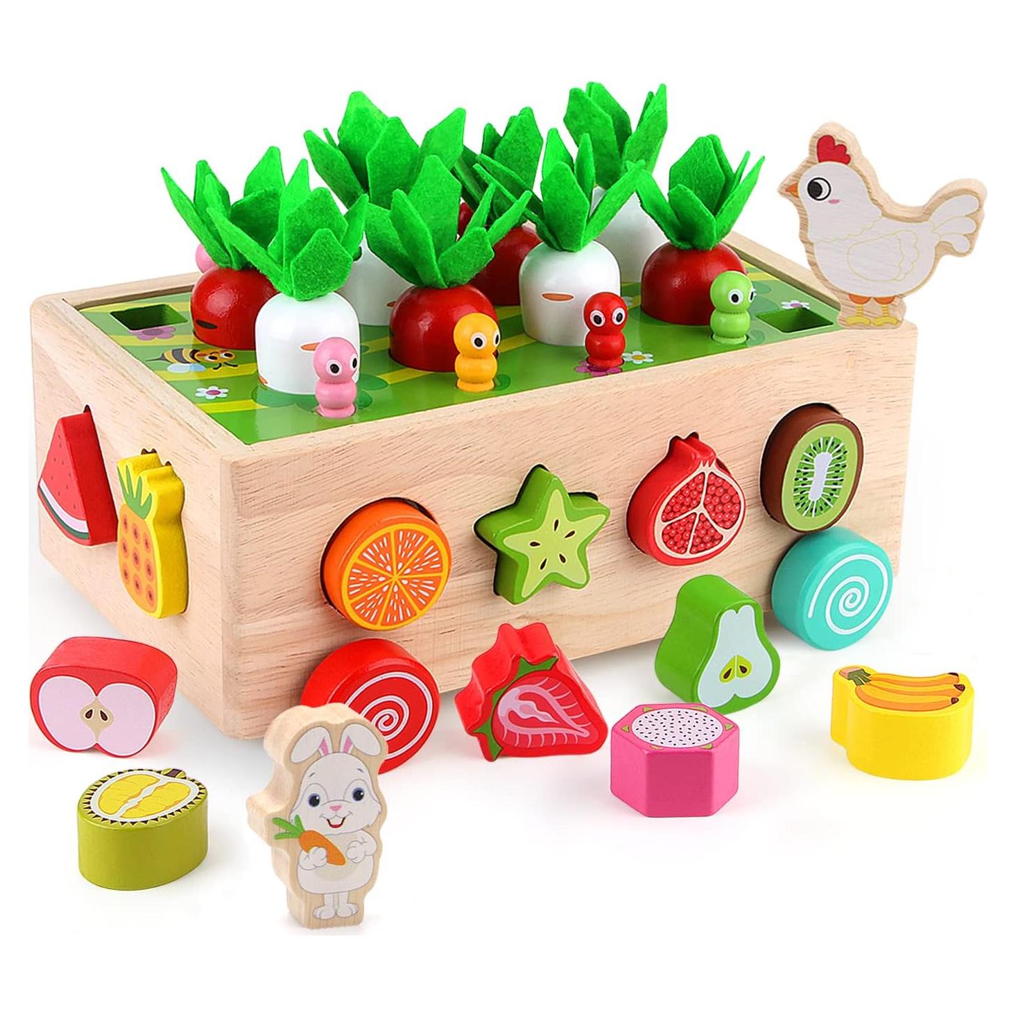 Juguete de Jardín de Madera Montessori SKYFIELD para Niños 1-3 Años