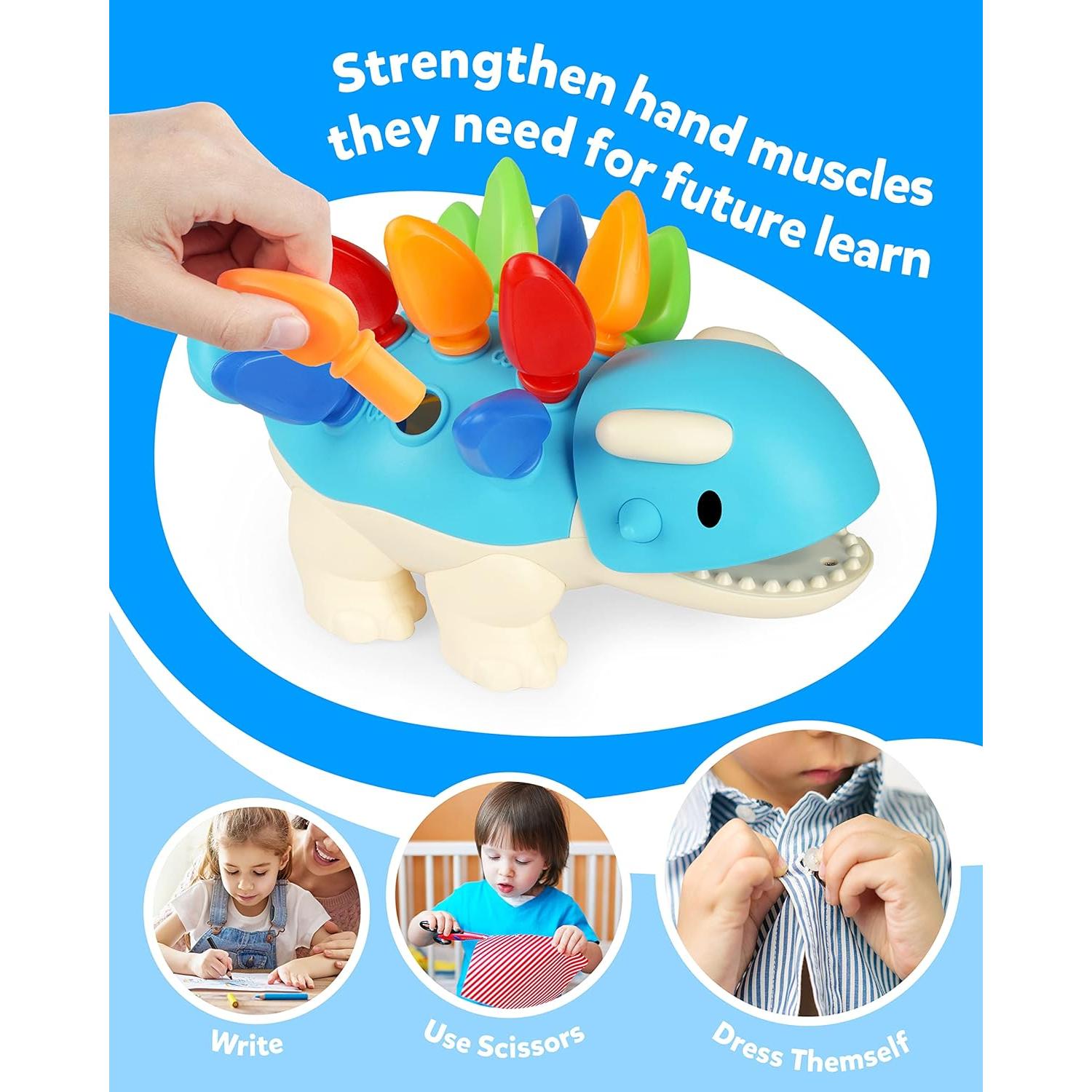 Juguete Educativo Coogam Dinosaurio Ankylosaurus 13 Pcs