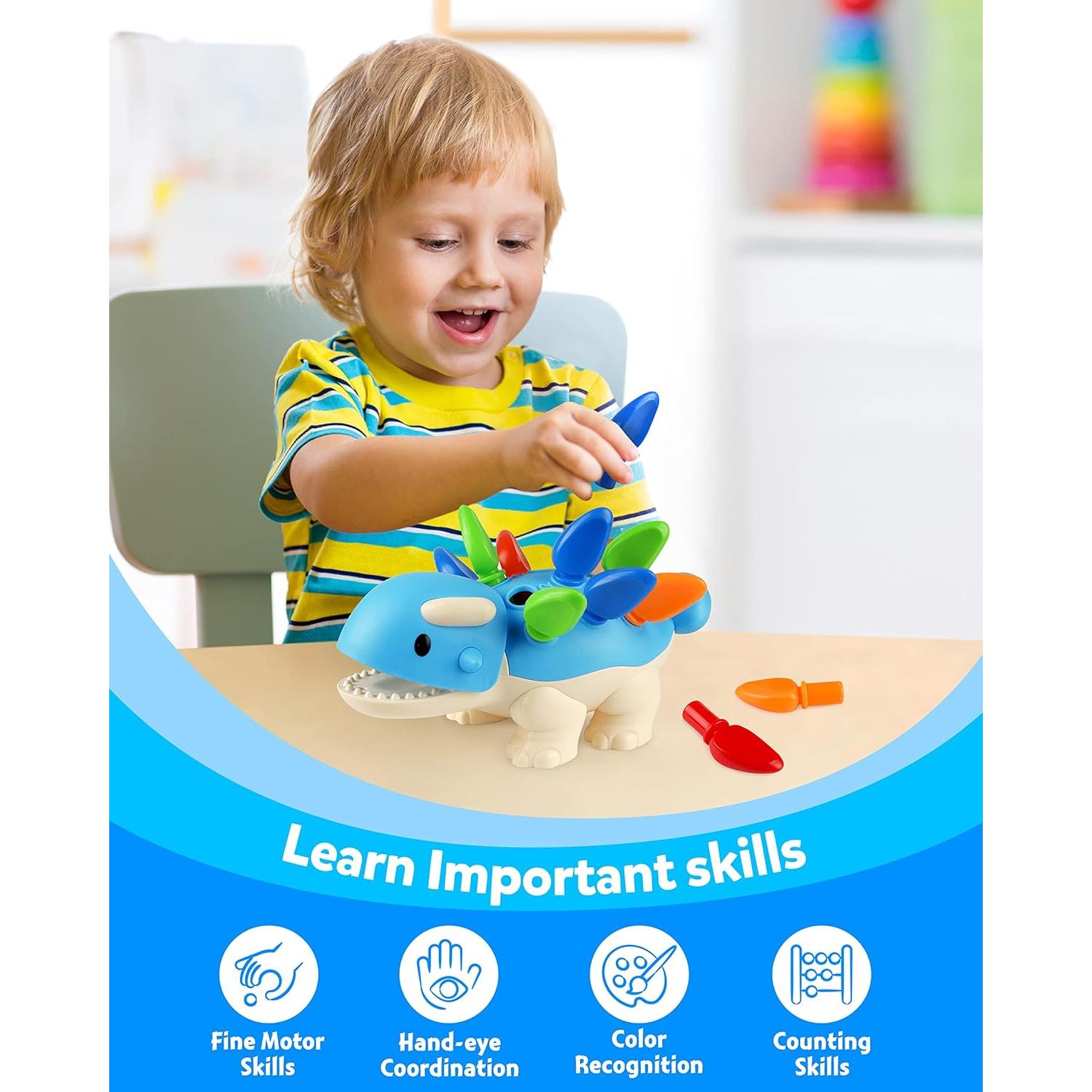 Juguete Educativo Coogam Dinosaurio Ankylosaurus 13 Pcs