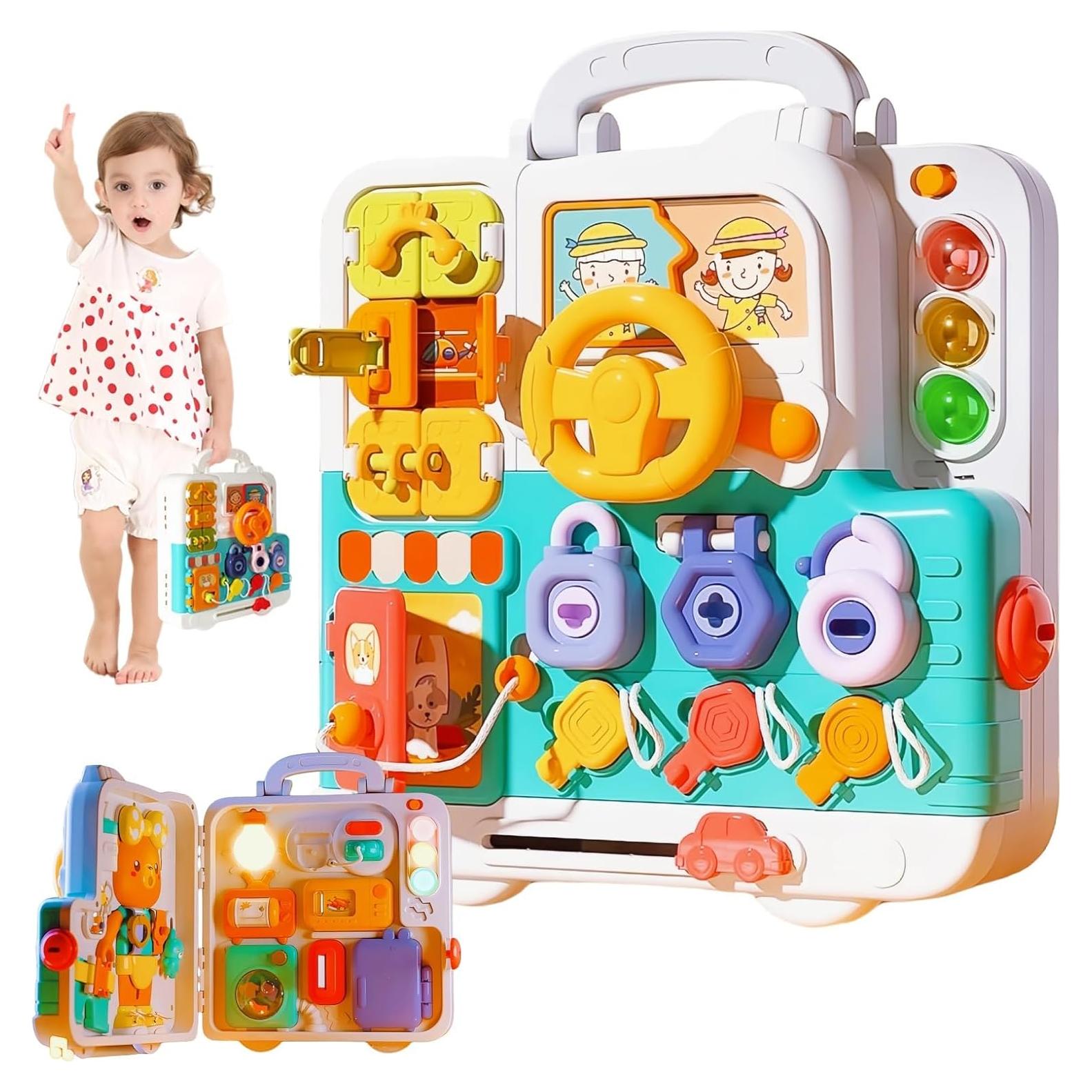 Juguete Montessori Tablero Sensory XLPWtA 1-3 Años