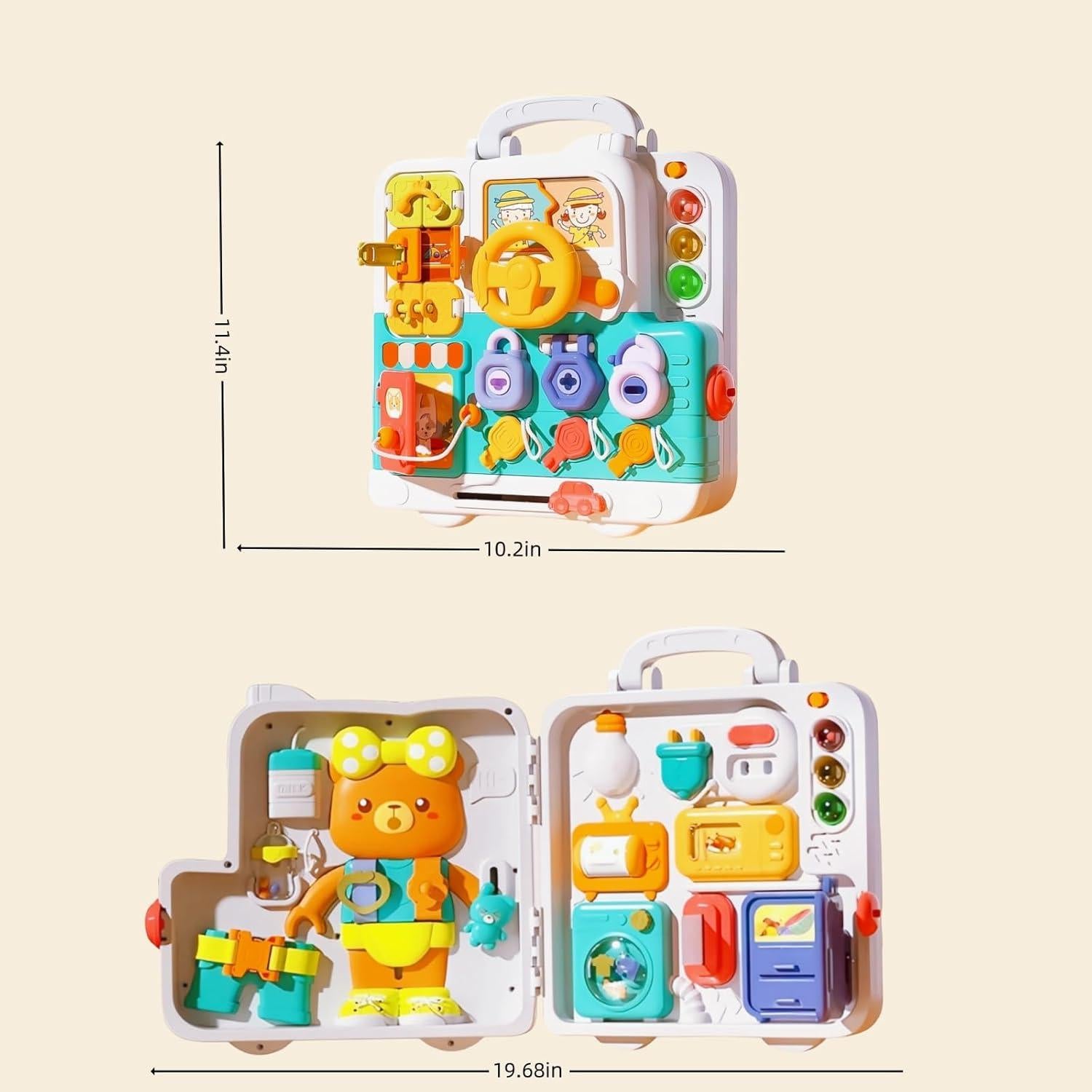 Juguete Montessori Tablero Sensory XLPWtA 1-3 Años