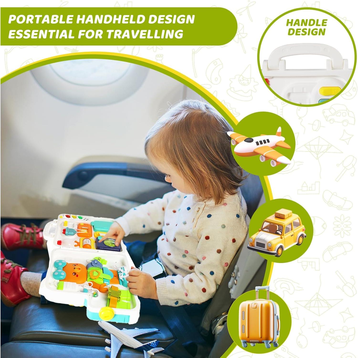 Juguete Montessori Tablero Sensory XLPWtA 1-3 Años