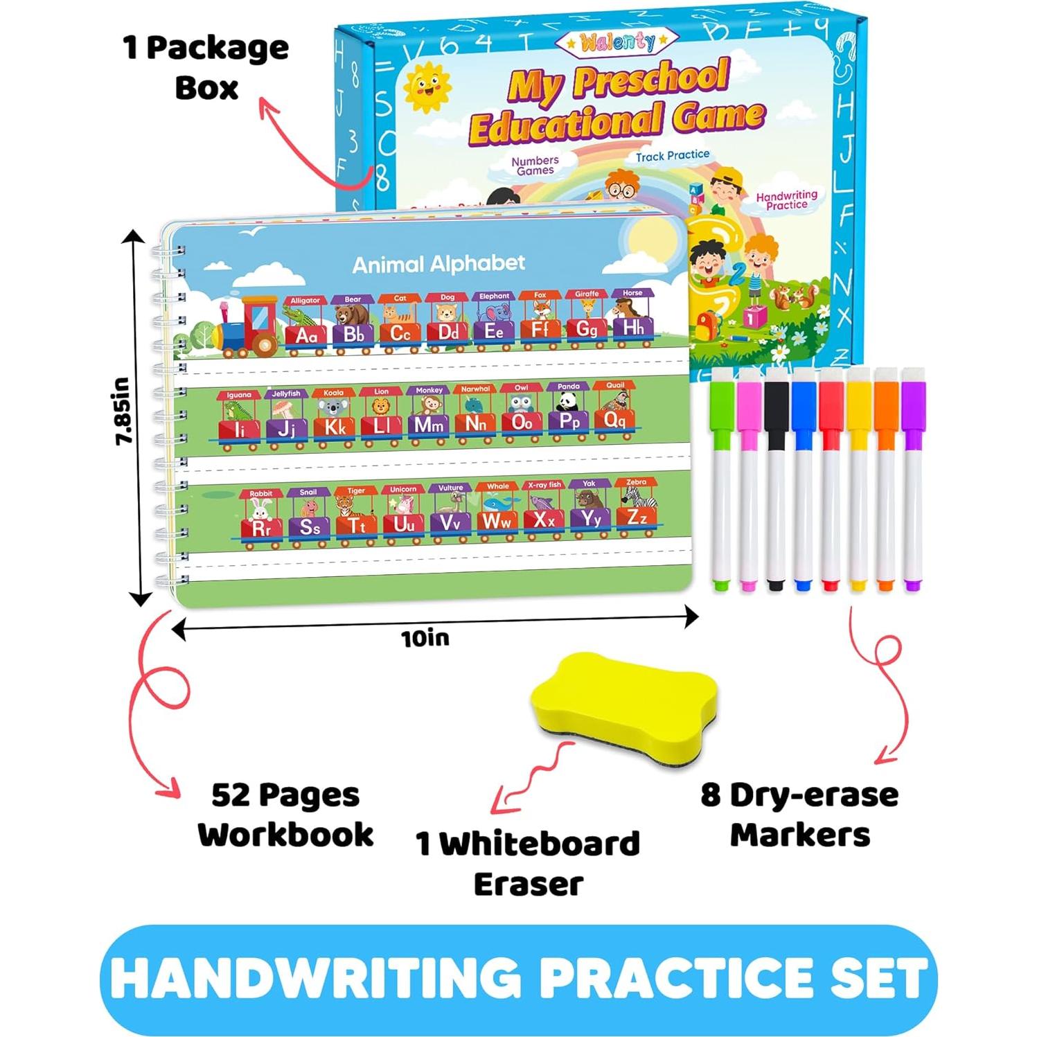 Cuaderno de Actividades Preescolar Walenty 52 Páginas 3-5 Años