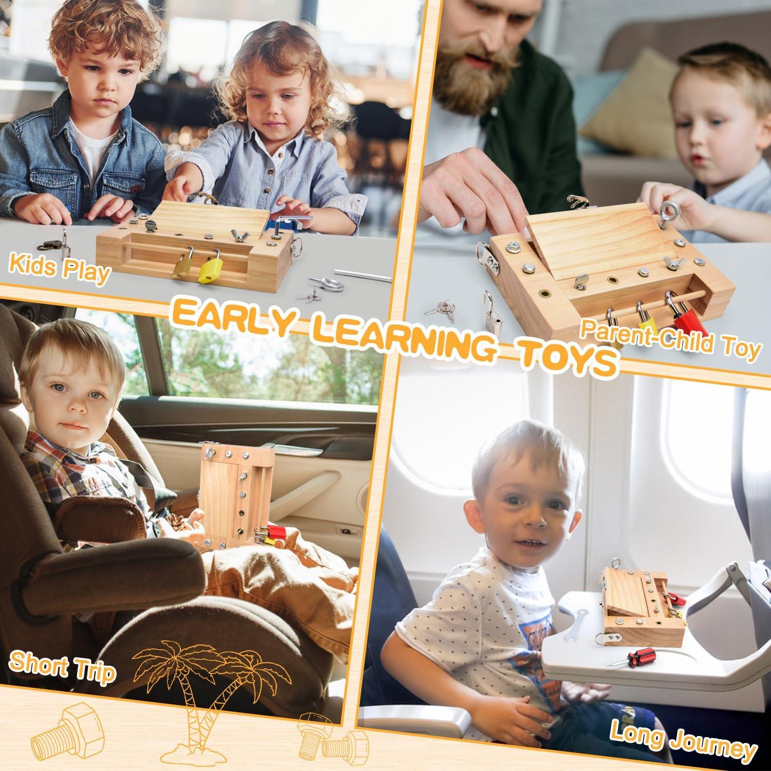 Tablero de Destornillador Montessori CGYUJISD 16.5x22.8cm