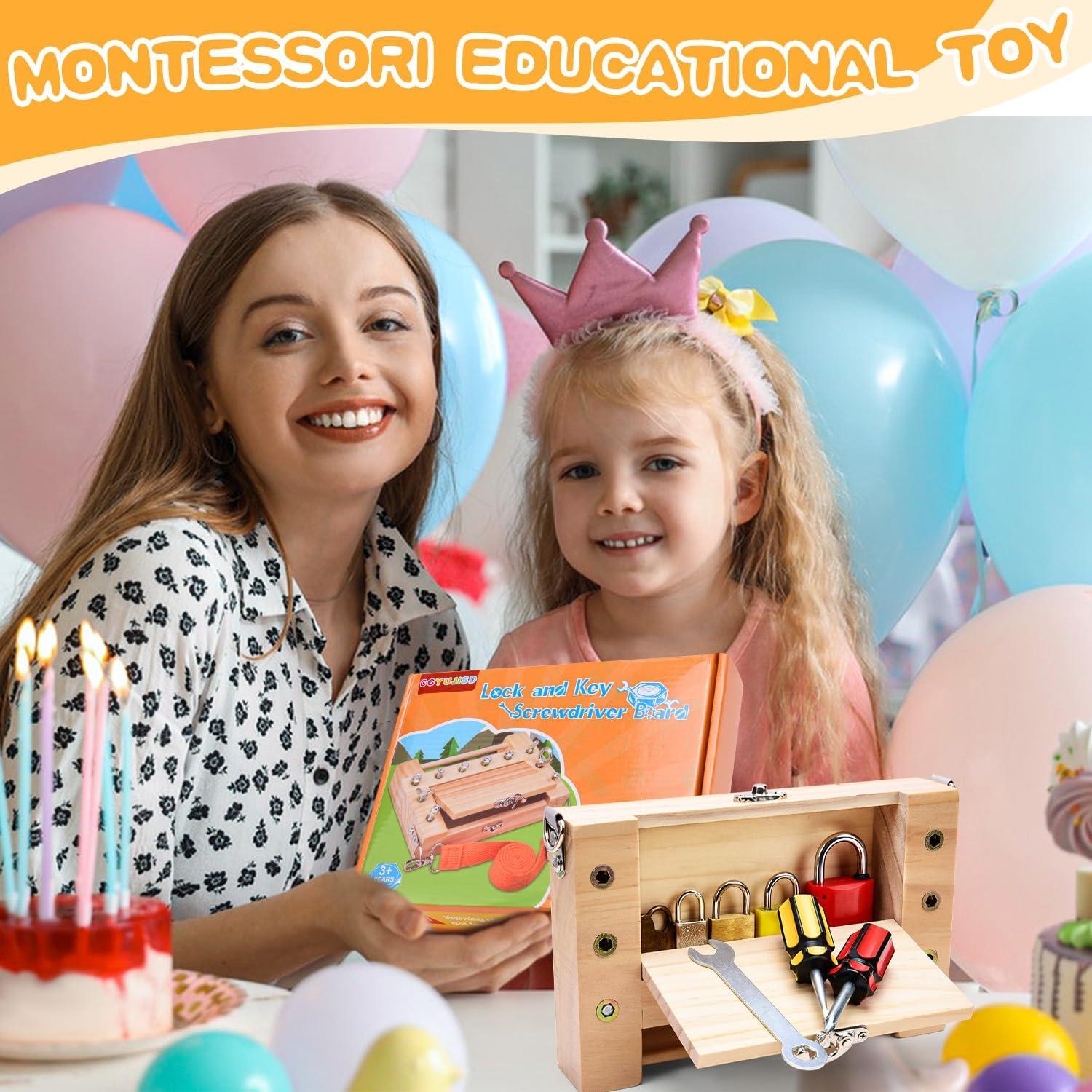 Tablero de Destornillador Montessori CGYUJISD 16.5x22.8cm