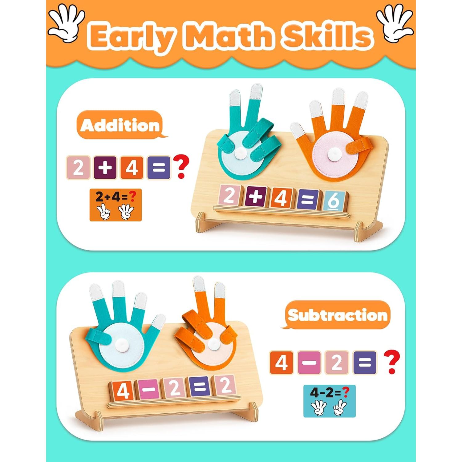 Bloques de Conteo Numérico Montessori Gagule 3-6 Años