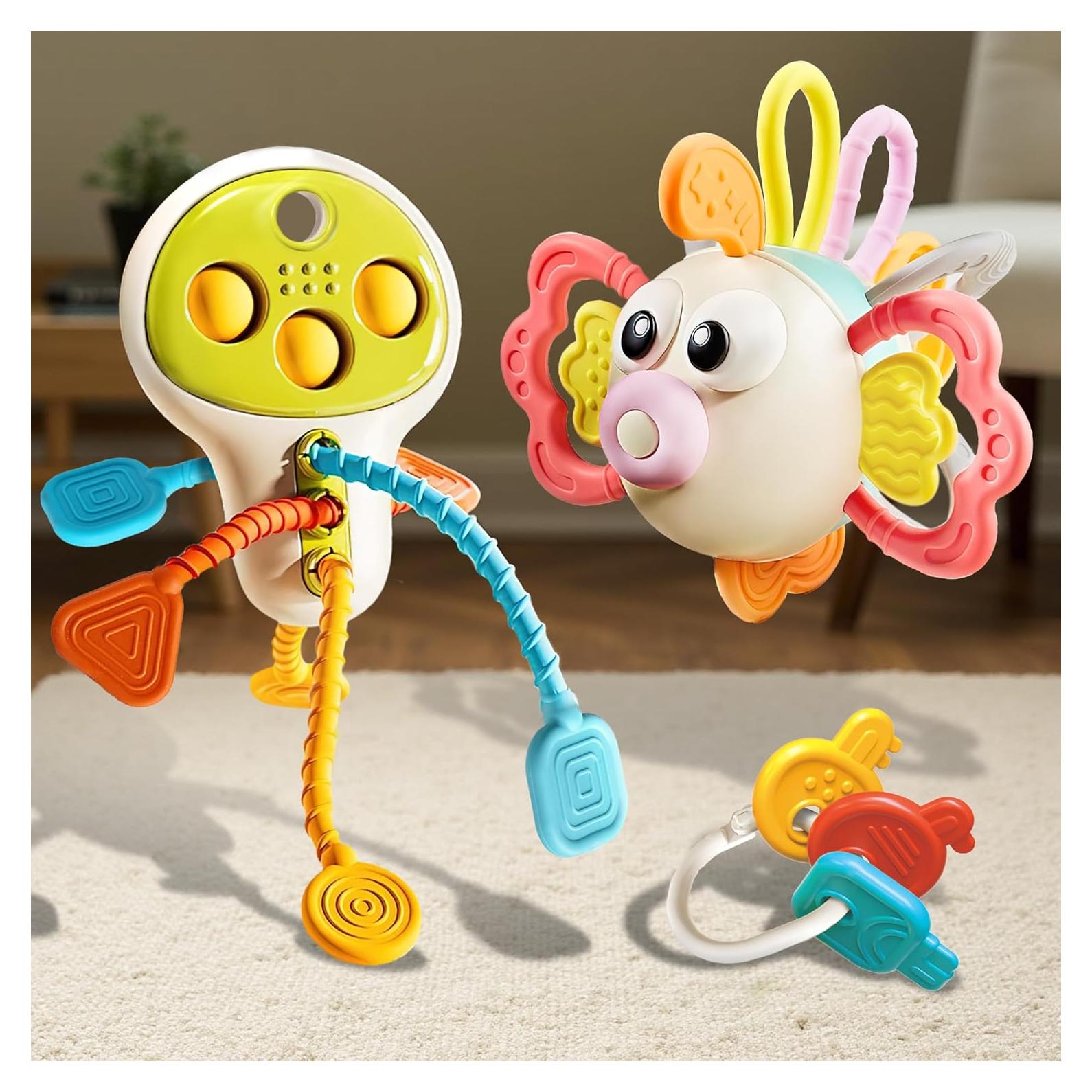 Juguete Sensorial para Bebés iPlay, iLearn - 3 Piezas 0M+