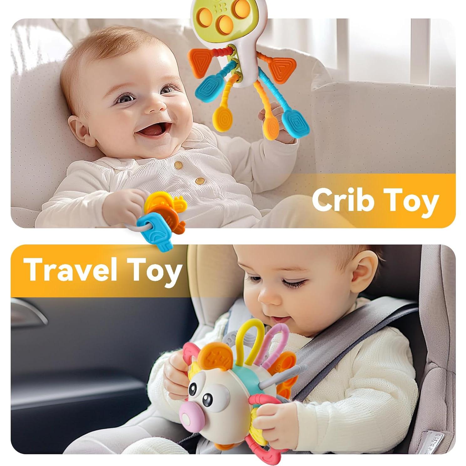 Juguete Sensorial para Bebés iPlay, iLearn - 3 Piezas 0M+