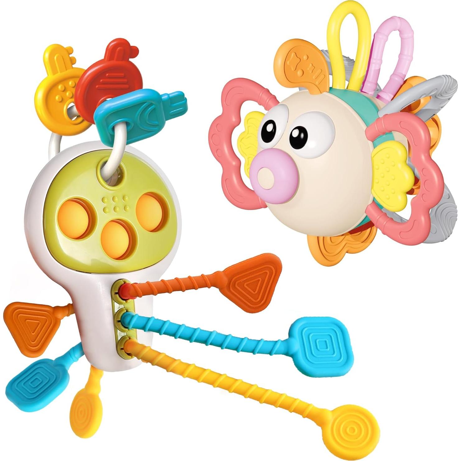 Juguete Sensorial para Bebés iPlay, iLearn - 3 Piezas 0M+