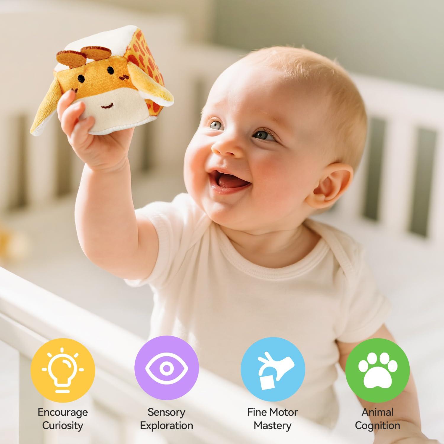 Set de Peluches Sensoriales para Bebés Samonyed - Animales del Bosque