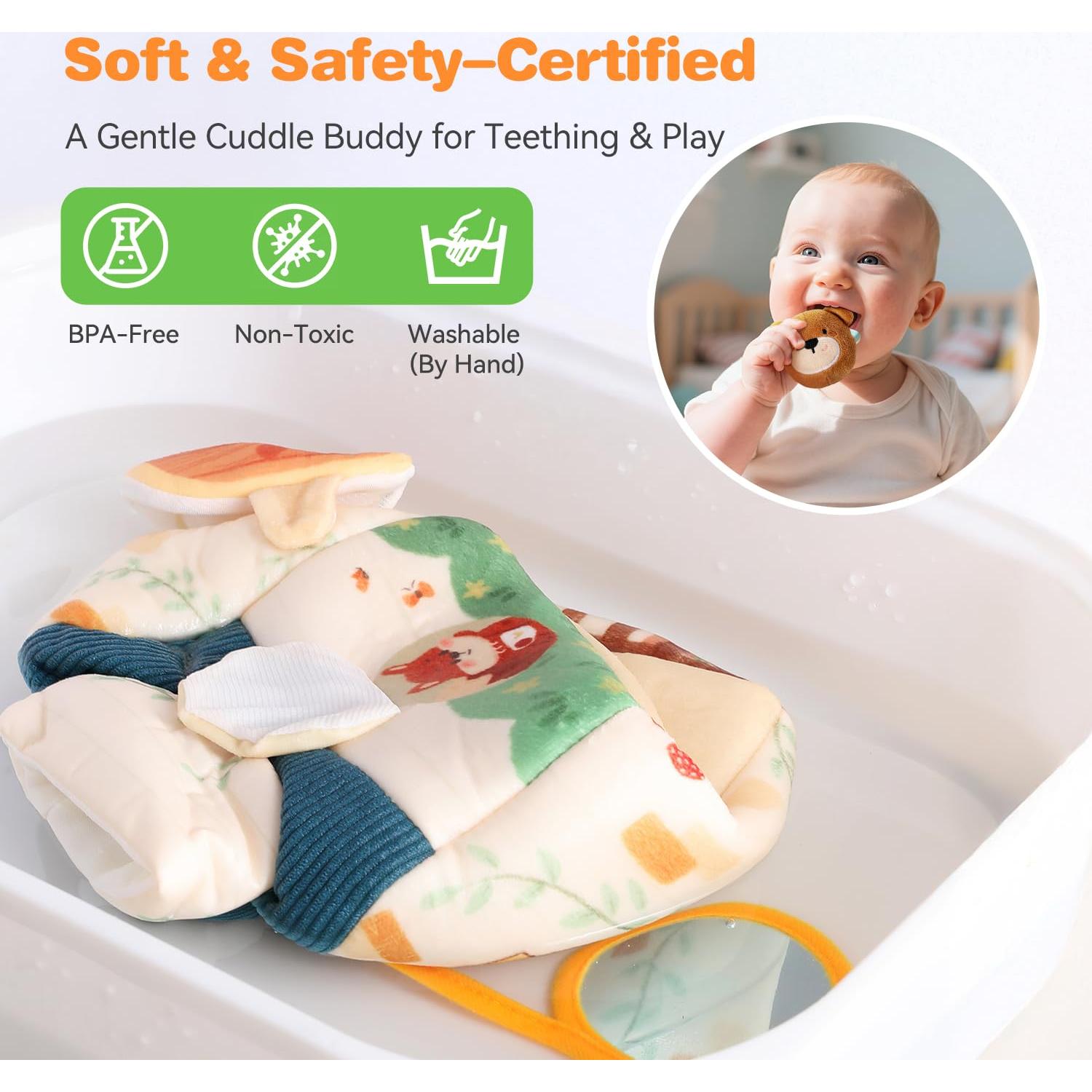 Set de Peluches Sensoriales para Bebés Samonyed - Animales del Bosque