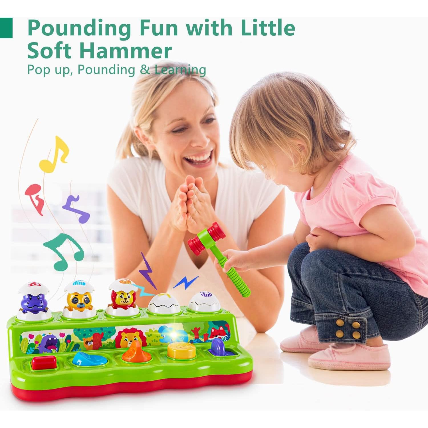 Juguete Interactivo de Golpear y Salir Wowohage con Luz y Sonido