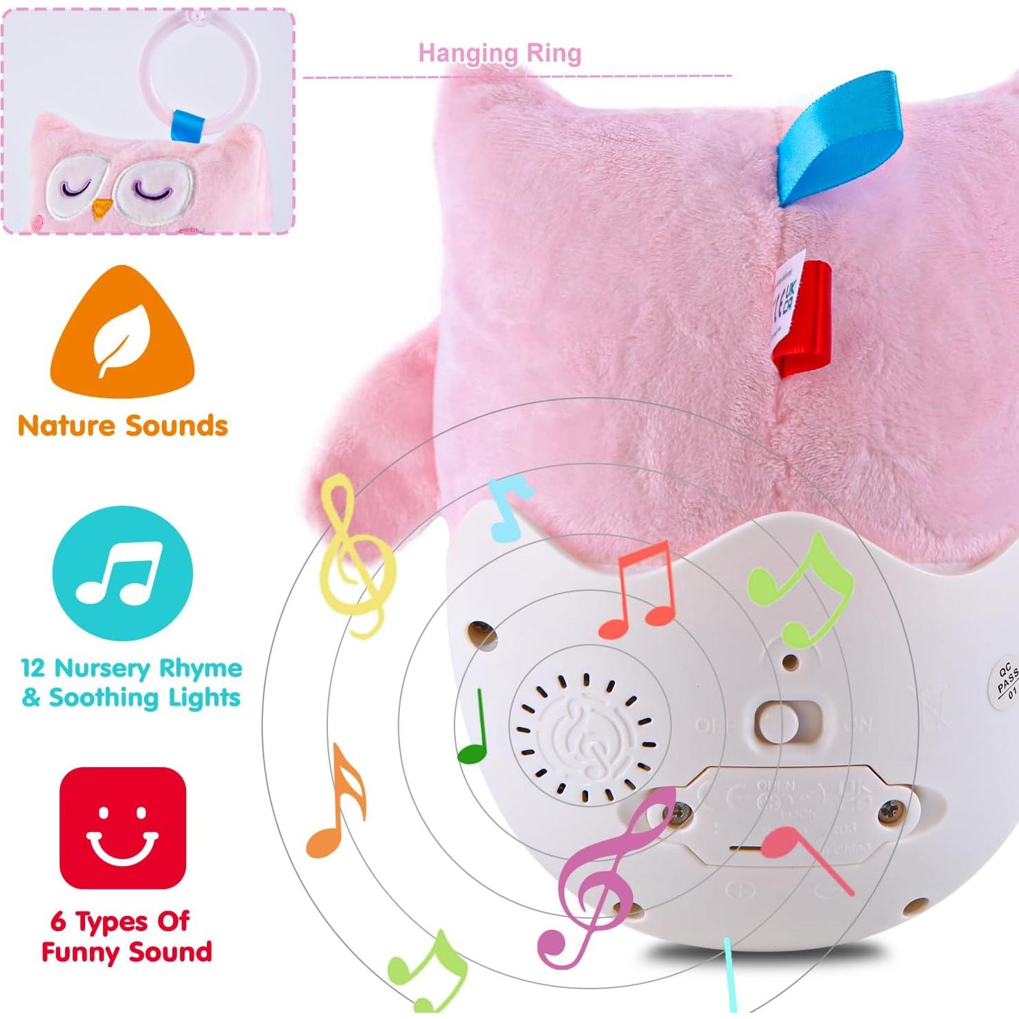 Juguete Musical de Peluche Búho SUNLIKE con Luz y Sonidos