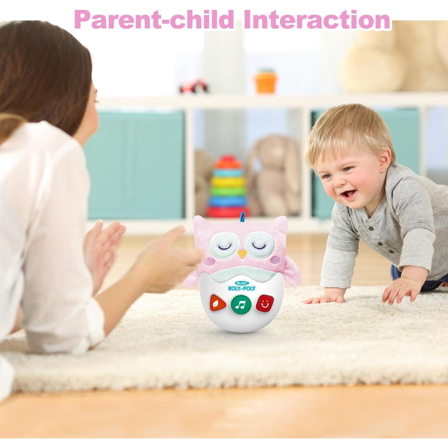 Juguete Musical de Peluche Búho SUNLIKE con Luz y Sonidos