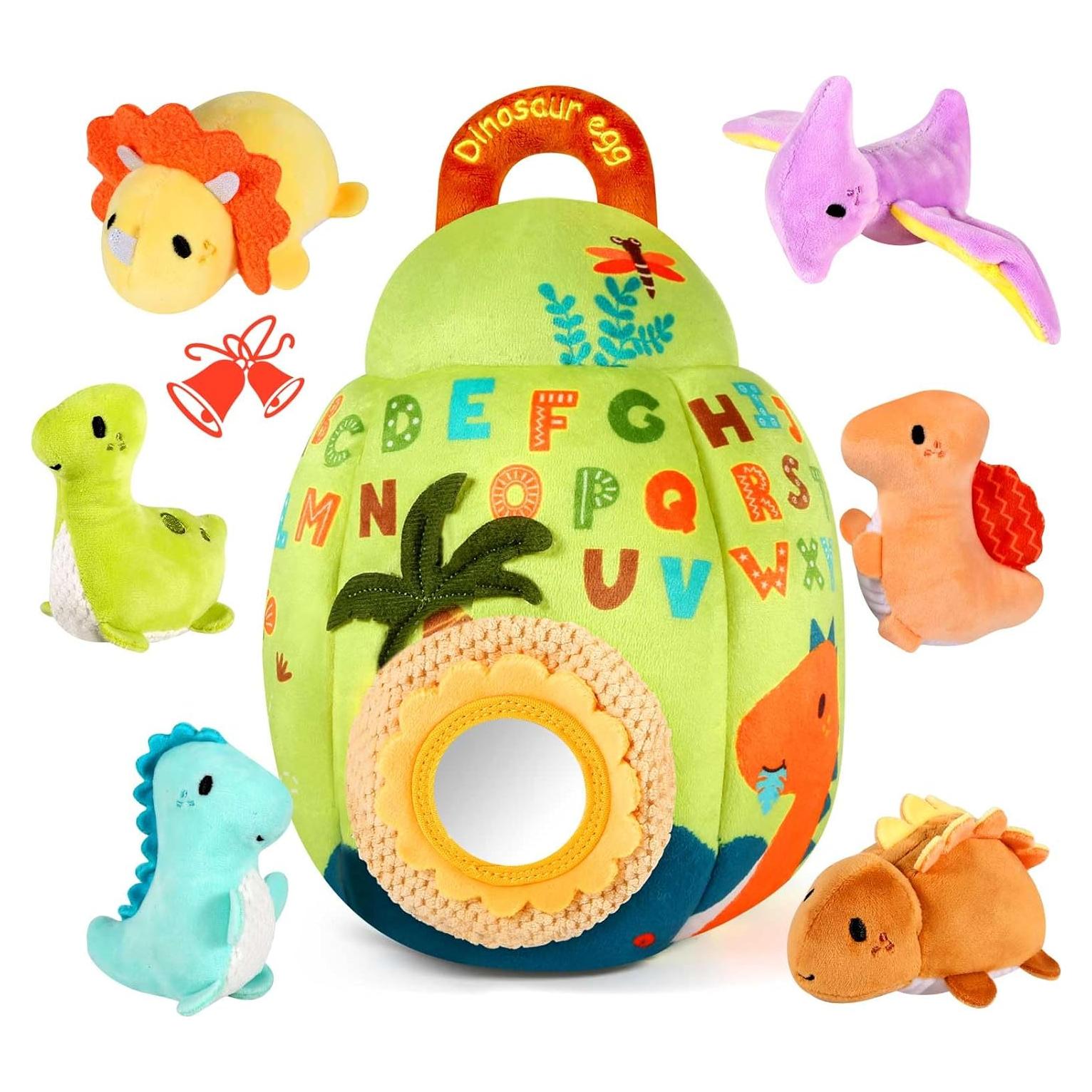 Juguete Sensorial Dinosaurio Suave FREYBLI 6-12 Meses