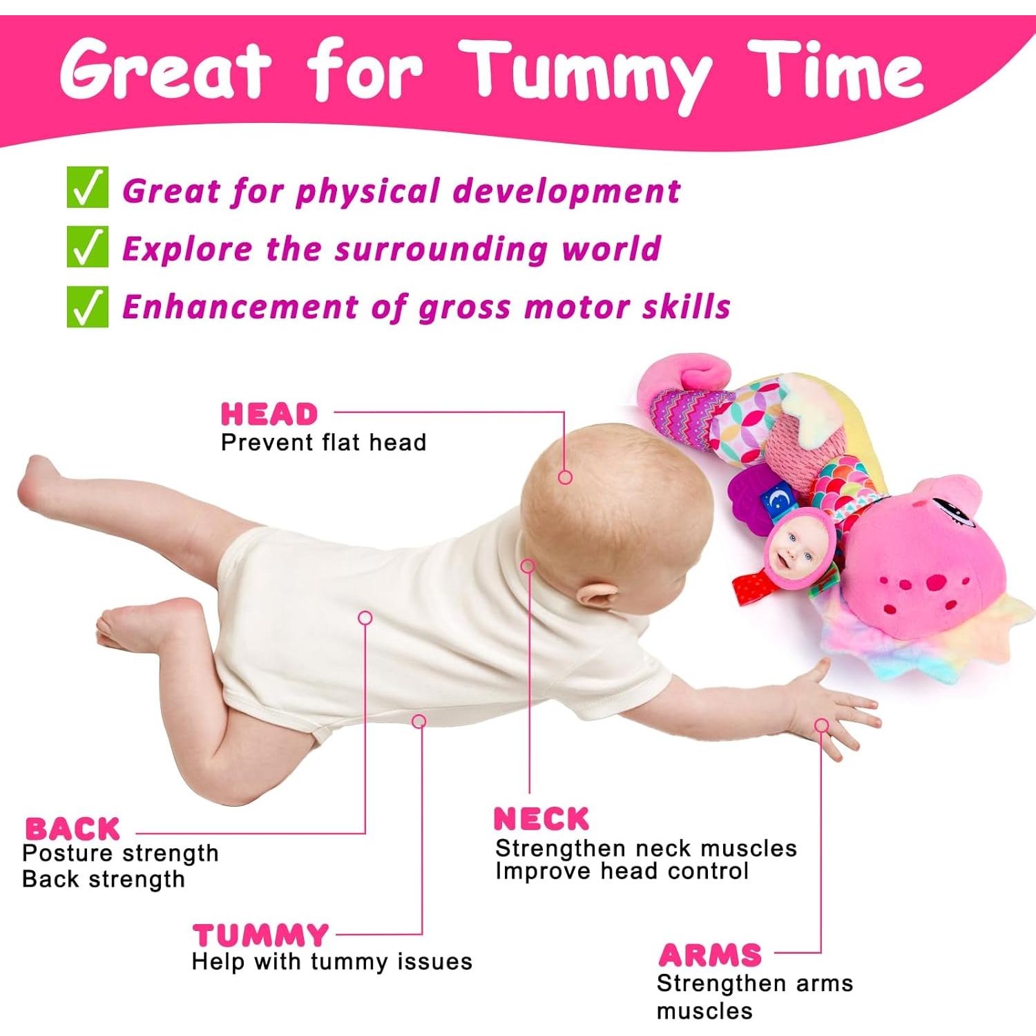 Juguete Sensorial Caballito de Mar Rosa Joosharkidz 0-12 Meses