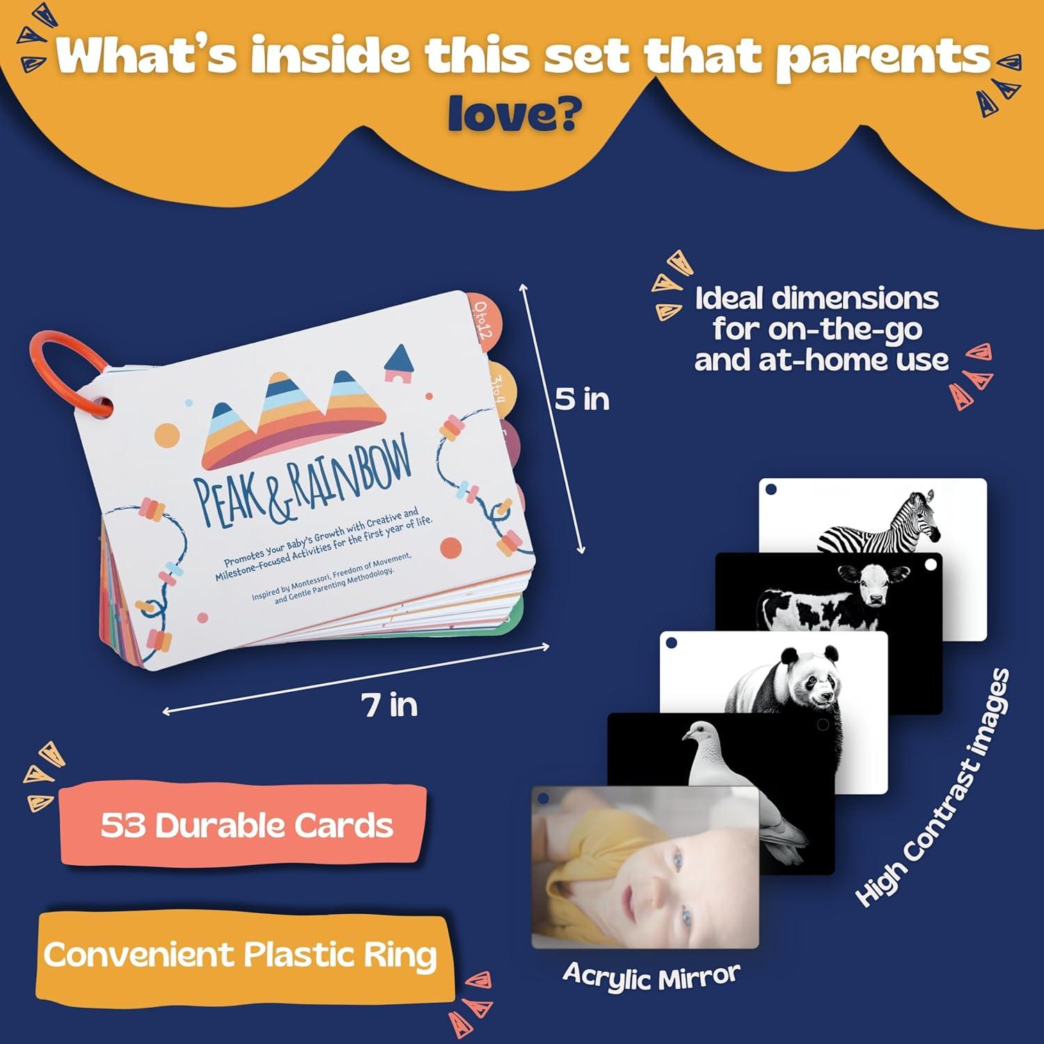 Tarjetas Montessori para Bebés 0-12 Meses - 40+ Actividades