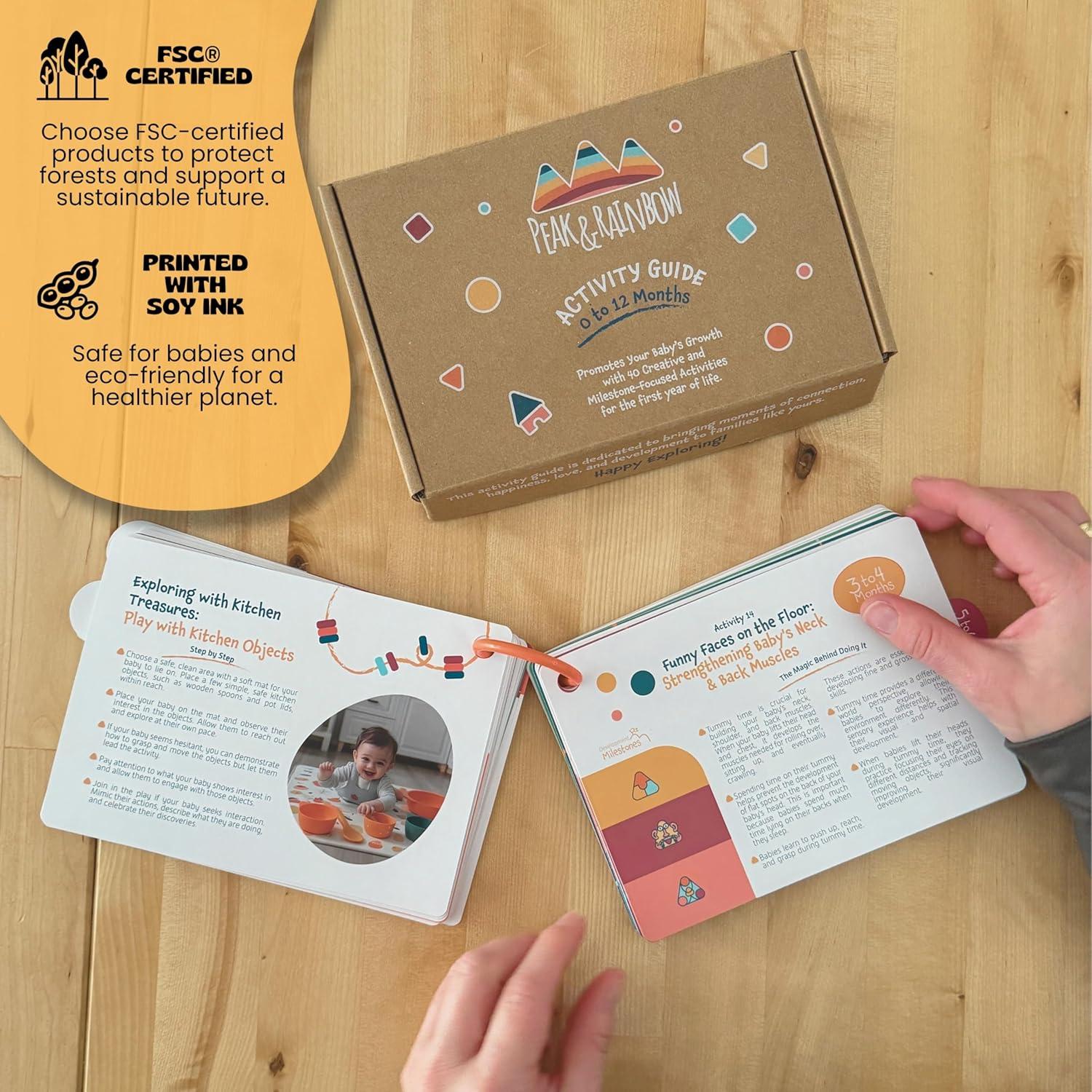 Tarjetas Montessori para Bebés 0-12 Meses - 40+ Actividades