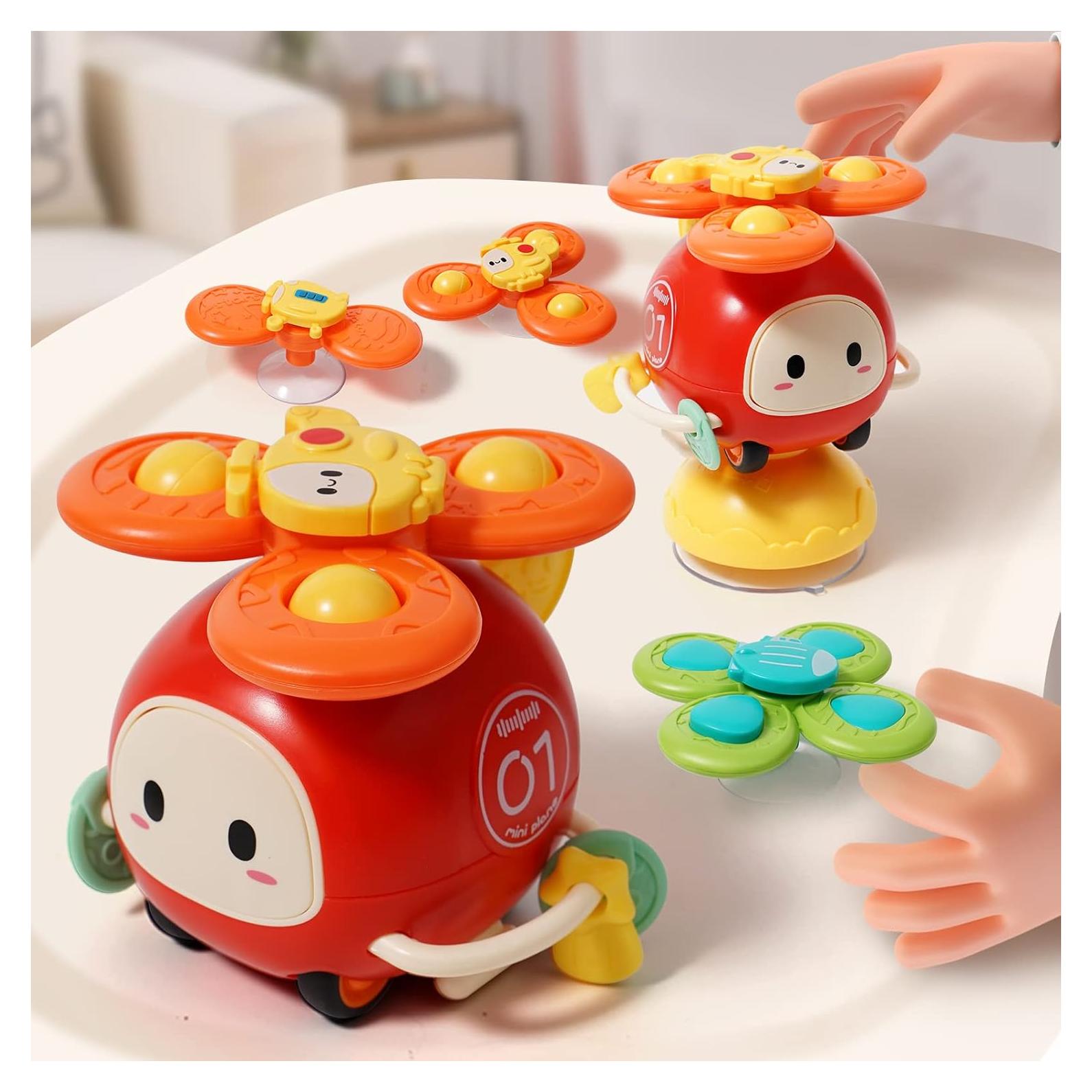 Juguete Spinner con Ventosa Taotaotoys Helicóptero 3 Piezas