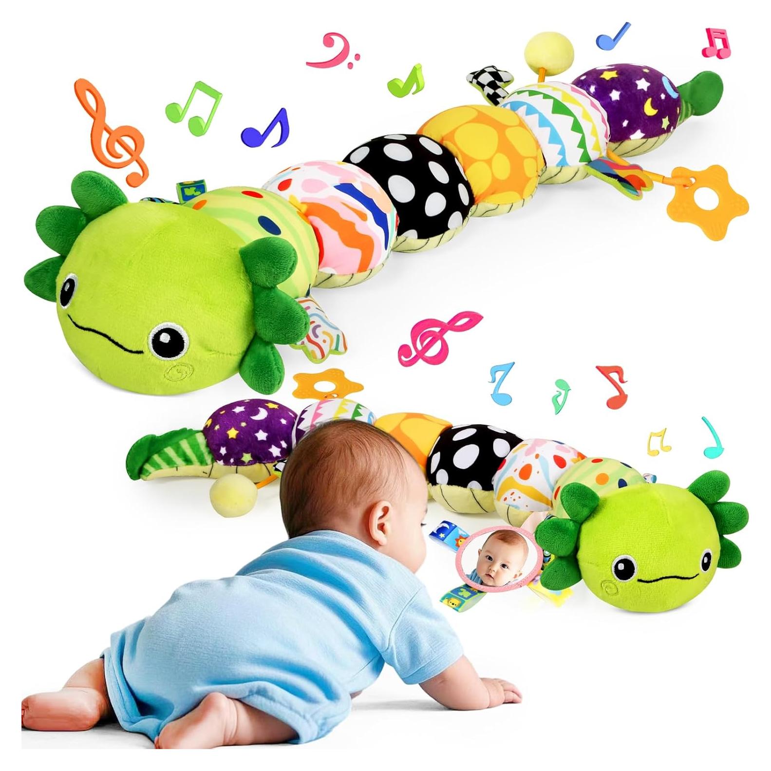 Juguete de Peluche Axolote KMUYSL Verde para Bebés 0-12 Meses