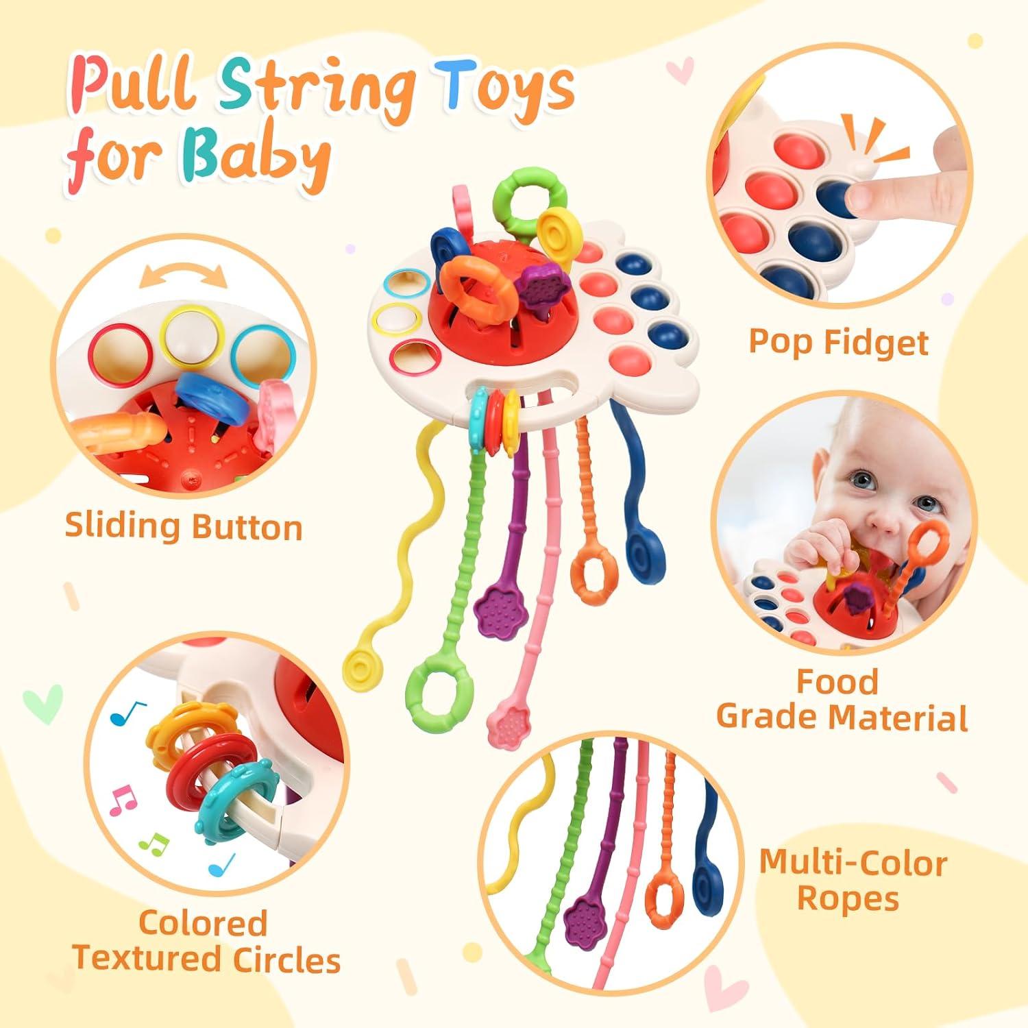 Juguetes Montessori 6 en 1 MTTIERY para Bebés 0-18 Meses