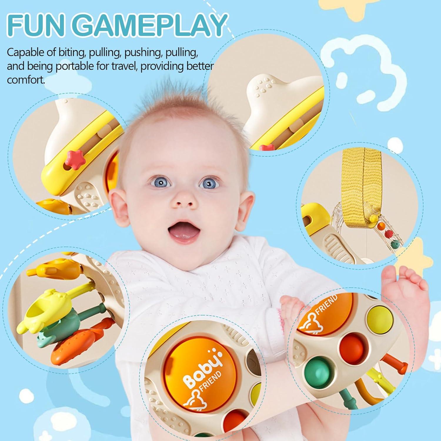 Juguete Sensorial Montessori Yanuotoy para Bebés 6-12 Meses