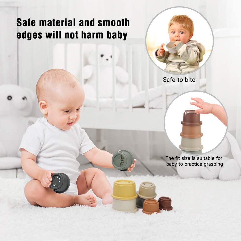 Tazas Apilables Educativas BOBXIN para Bebés 6-12 Meses